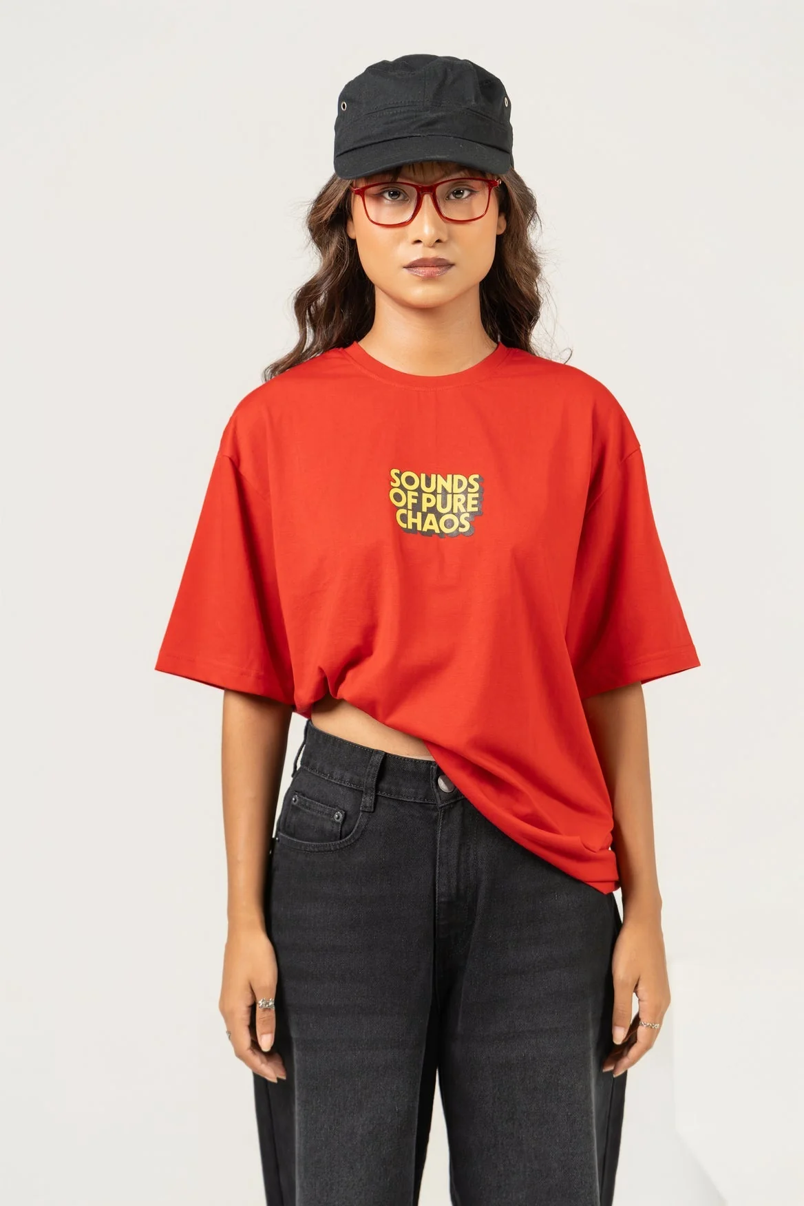 BANG BANG GLORY Printed Graphic Oversized Tee