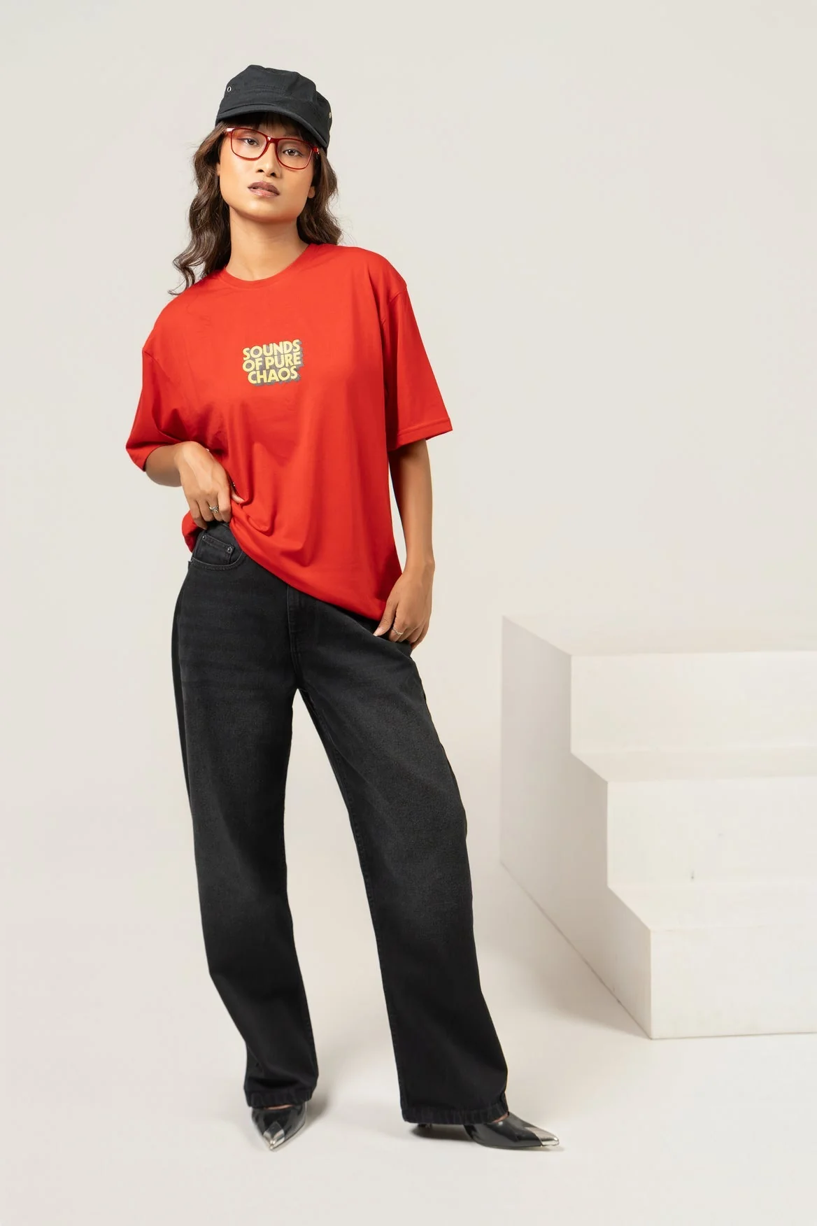 BANG BANG GLORY Printed Graphic Oversized Tee - Image 3