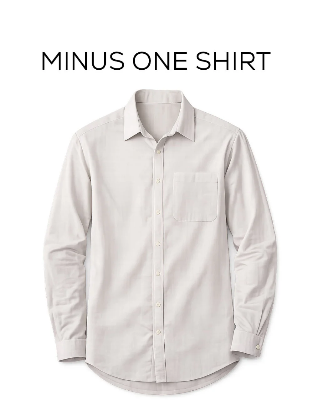 Beige Slub Cotton Shirt – Regular Fit, Full Sleeves - Image 2