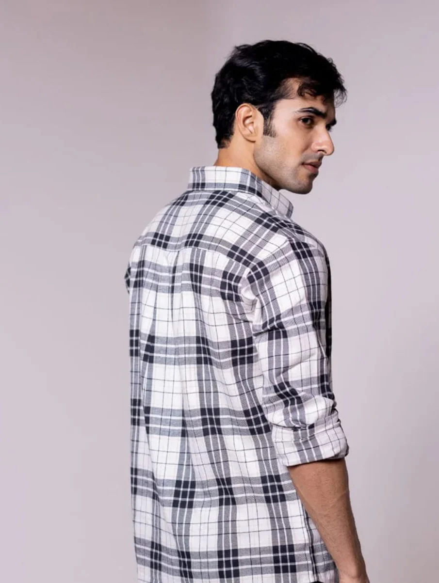 Black White Checkered Shirt - Image 3
