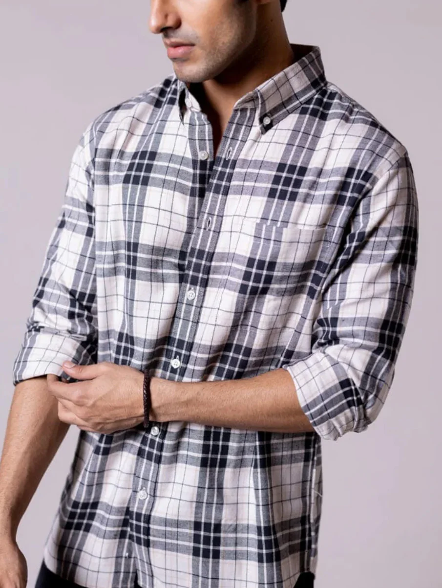 Black White Checkered Shirt - Image 6
