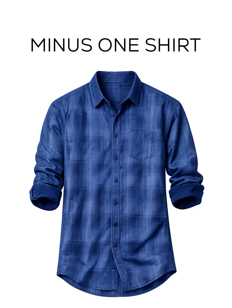 Blue Checked Oversized Reversible Corduroy Shirt - Image 2