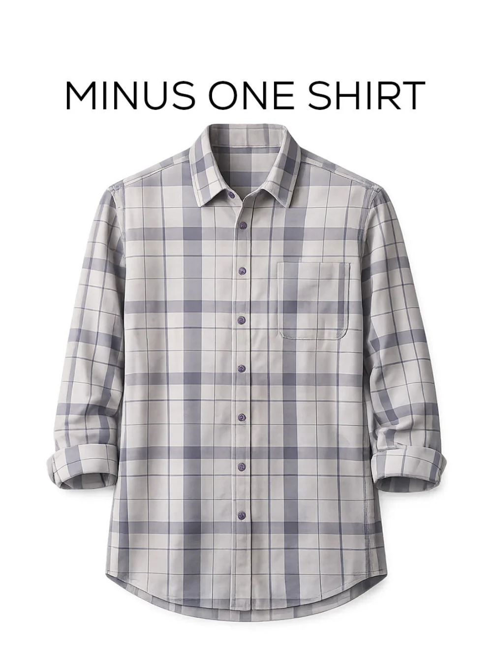Blue Checkered Cotton Shirt – Regular Fit, Full Sleeves - Image 2