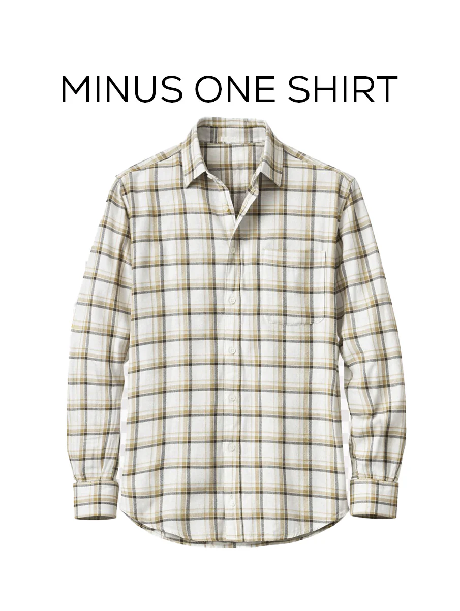 Brown Checkered Cotton Shirt – Full Sleeve, Loose Fit - Image 2