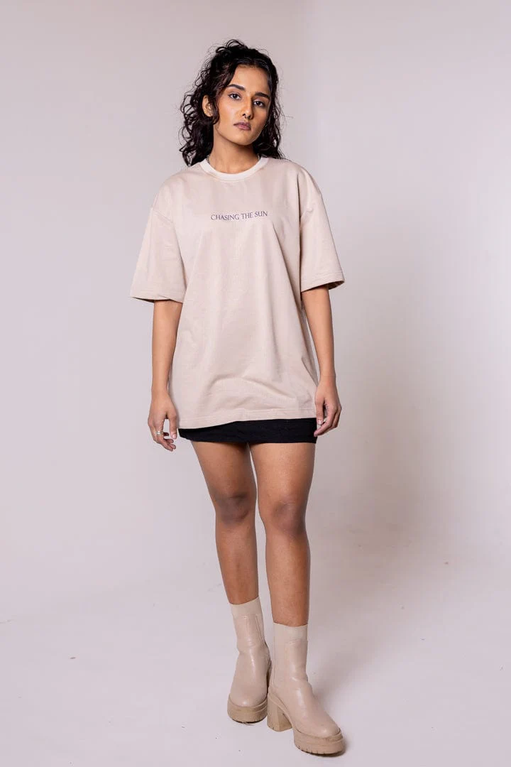 Chasing the Sun Printed Oversized T-shirt - Image 2