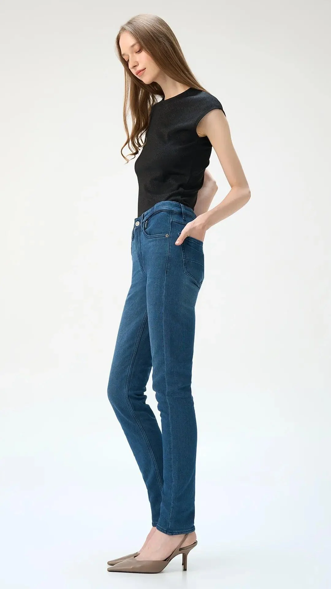 Skinny fit City Denim for Her - Alaska dark Blue - Image 3
