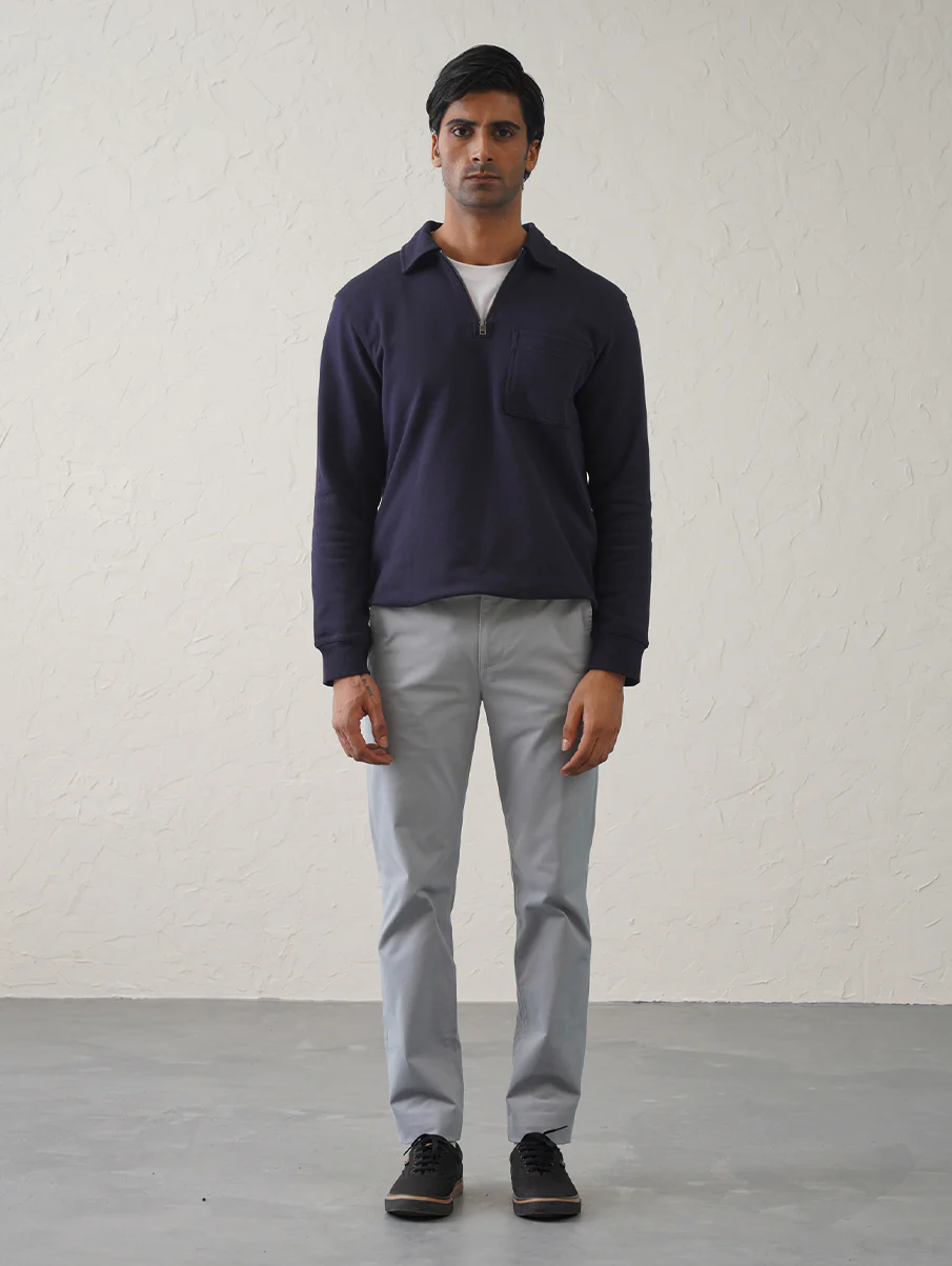 The Regular Fit Daylong Chino - Stone Mouse