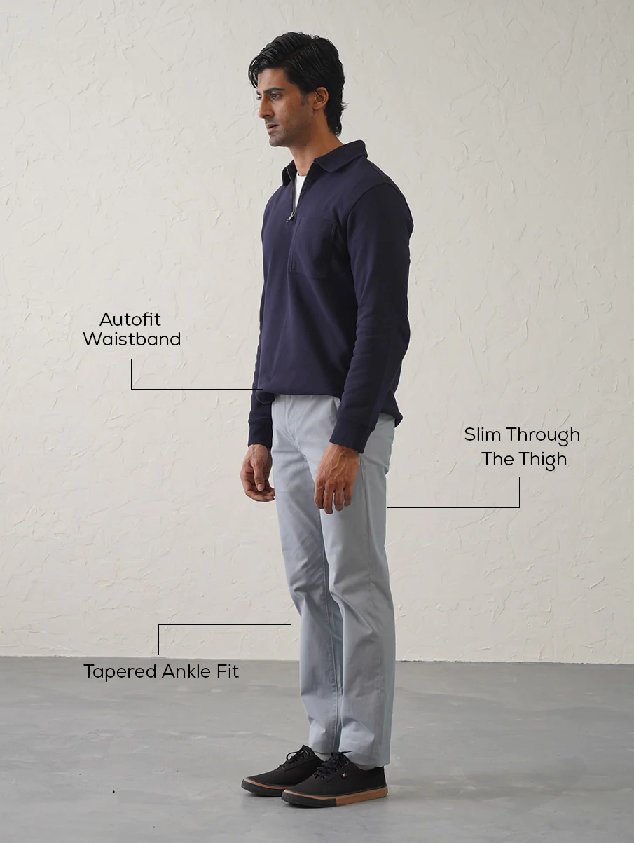 The Regular Fit Daylong Chino - Stone Mouse - Image 4