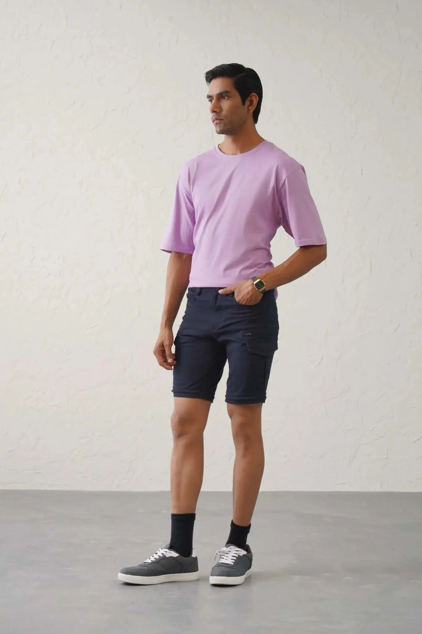 The Slim Fit Detachable Cargo Pants - Navy - Image 3