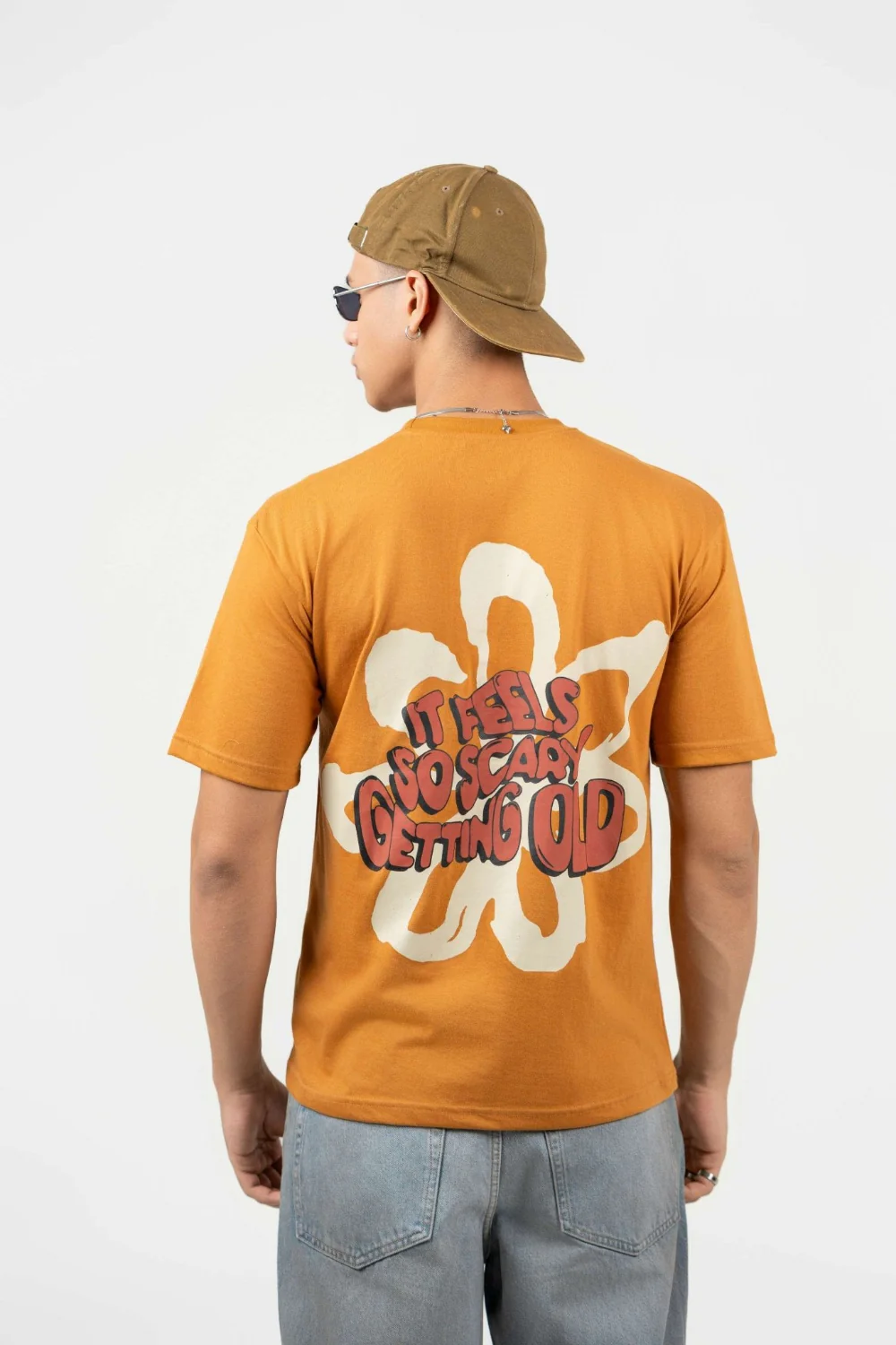 It Feels So Scary Printed Oversized Tee