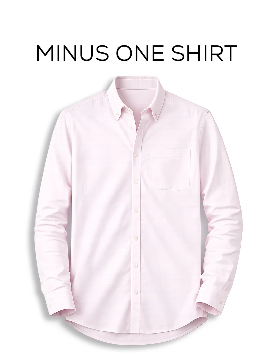 Light Pink Full Sleeve Cotton Shirt – Regular Fit - Image 2