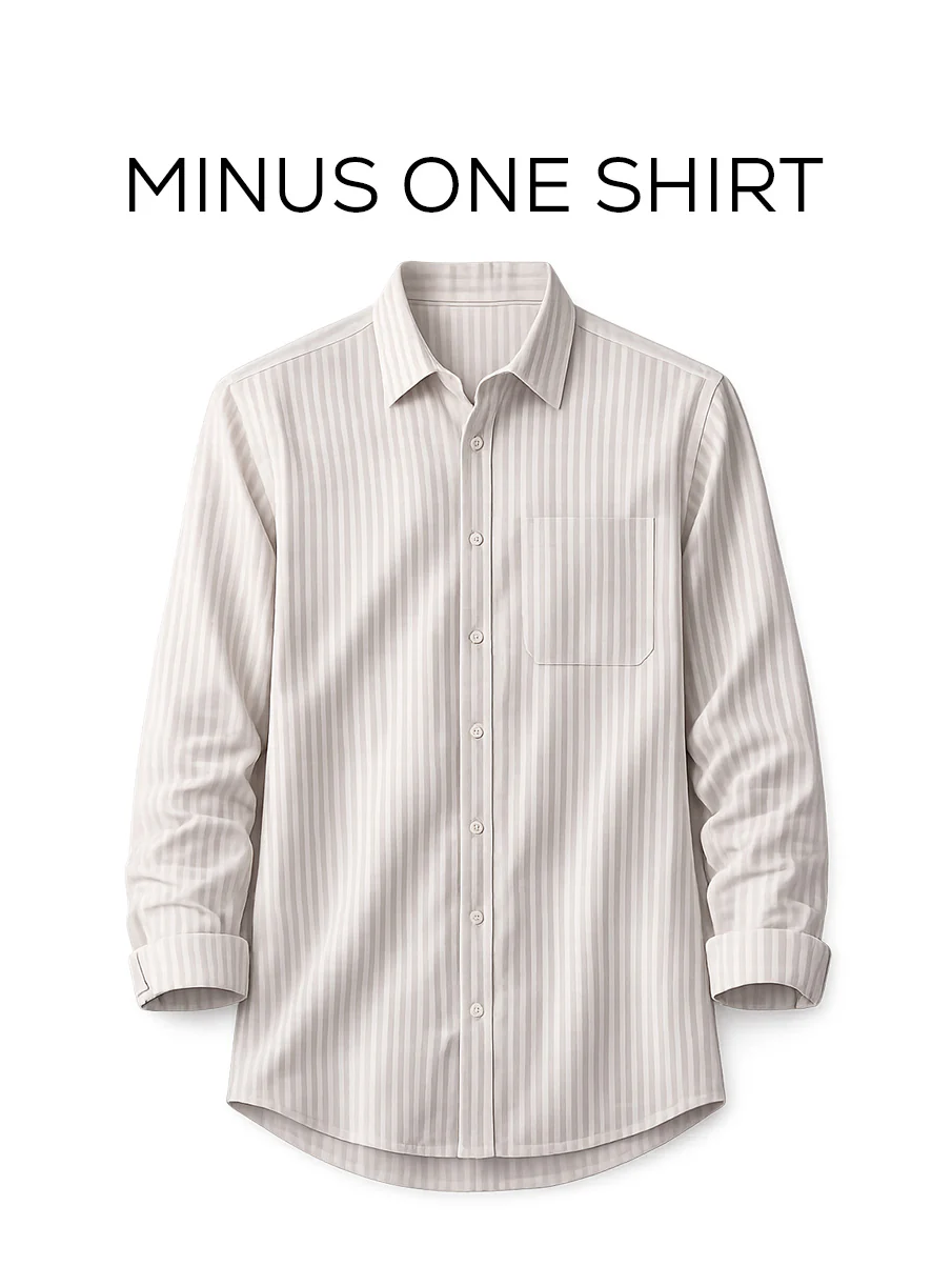 Lilac Striped Cotton Shirt – Regular Fit, Full Sleeves - Image 2