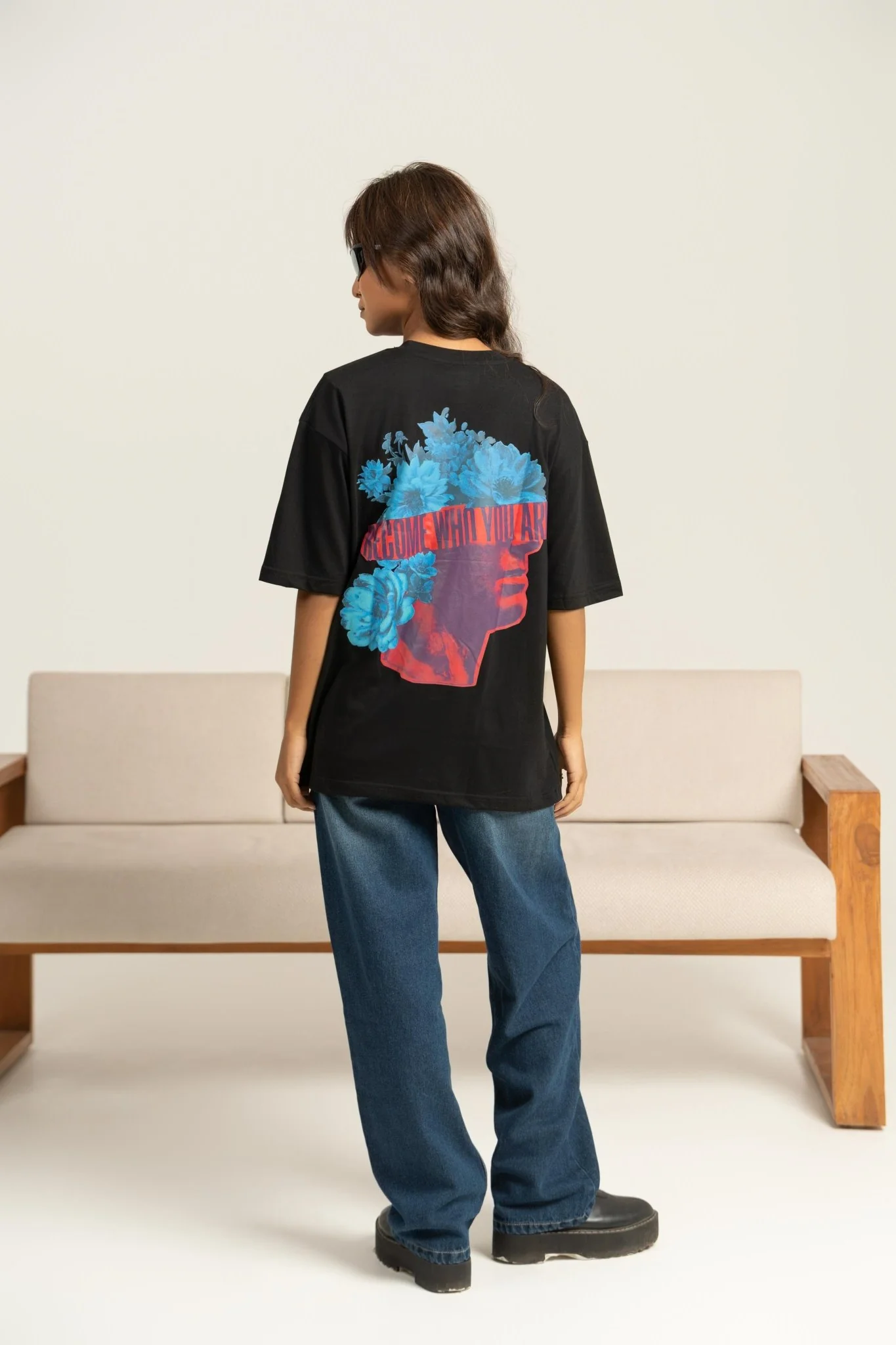 Meant to Be Floral Printed Oversized Tee For Women - Image 3