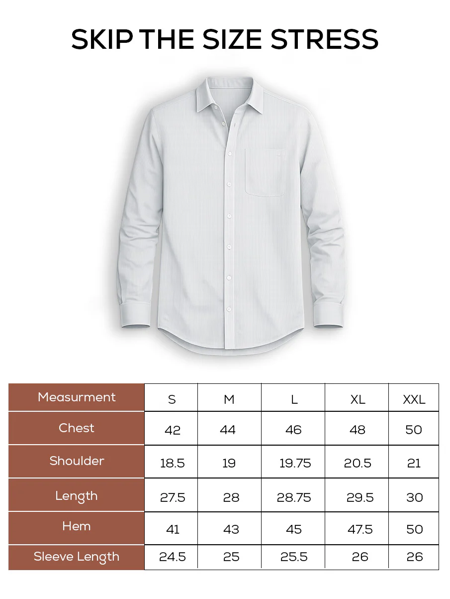 White Striped Organic Cotton Shirt – Button-Down Collar | Regular Fit - Image 5