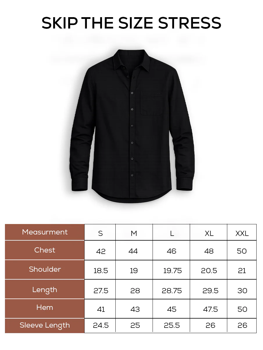 Black Linen Blend Shirt – Regular Fit - Image 6