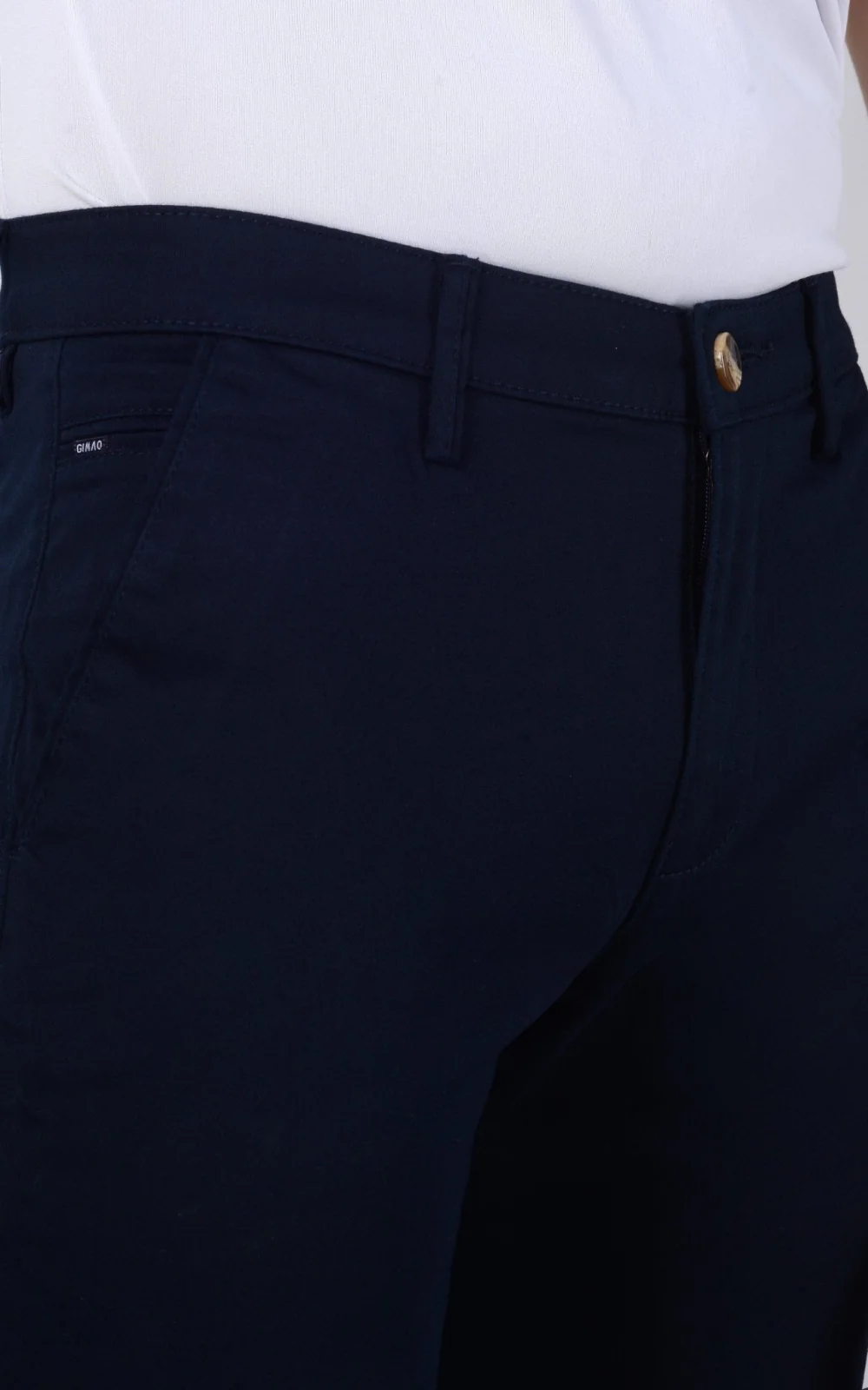 Men's Slim Fit Formal Trouser - Navy - Image 2