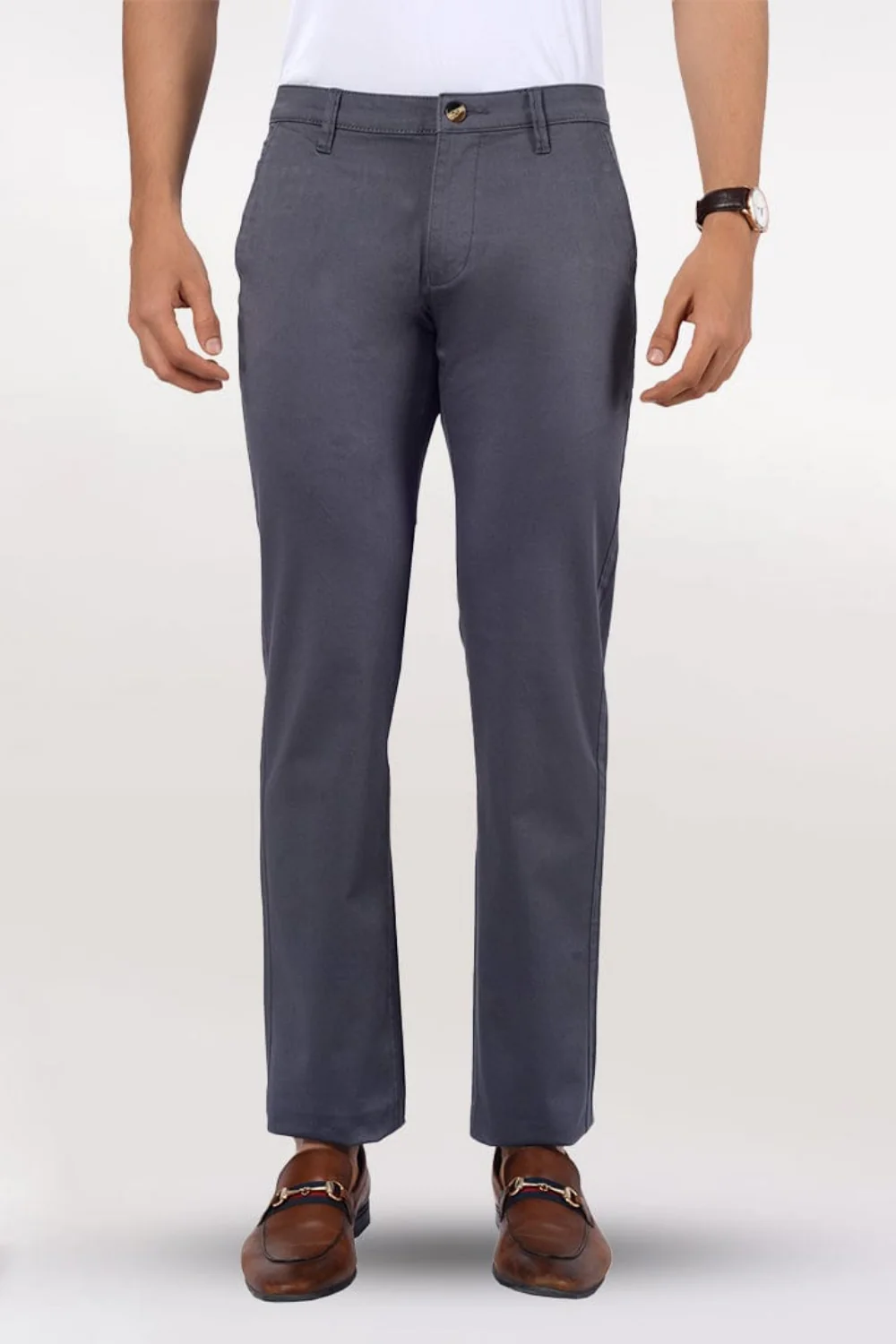 Men's Slim Fit Formal Trouser - Grey