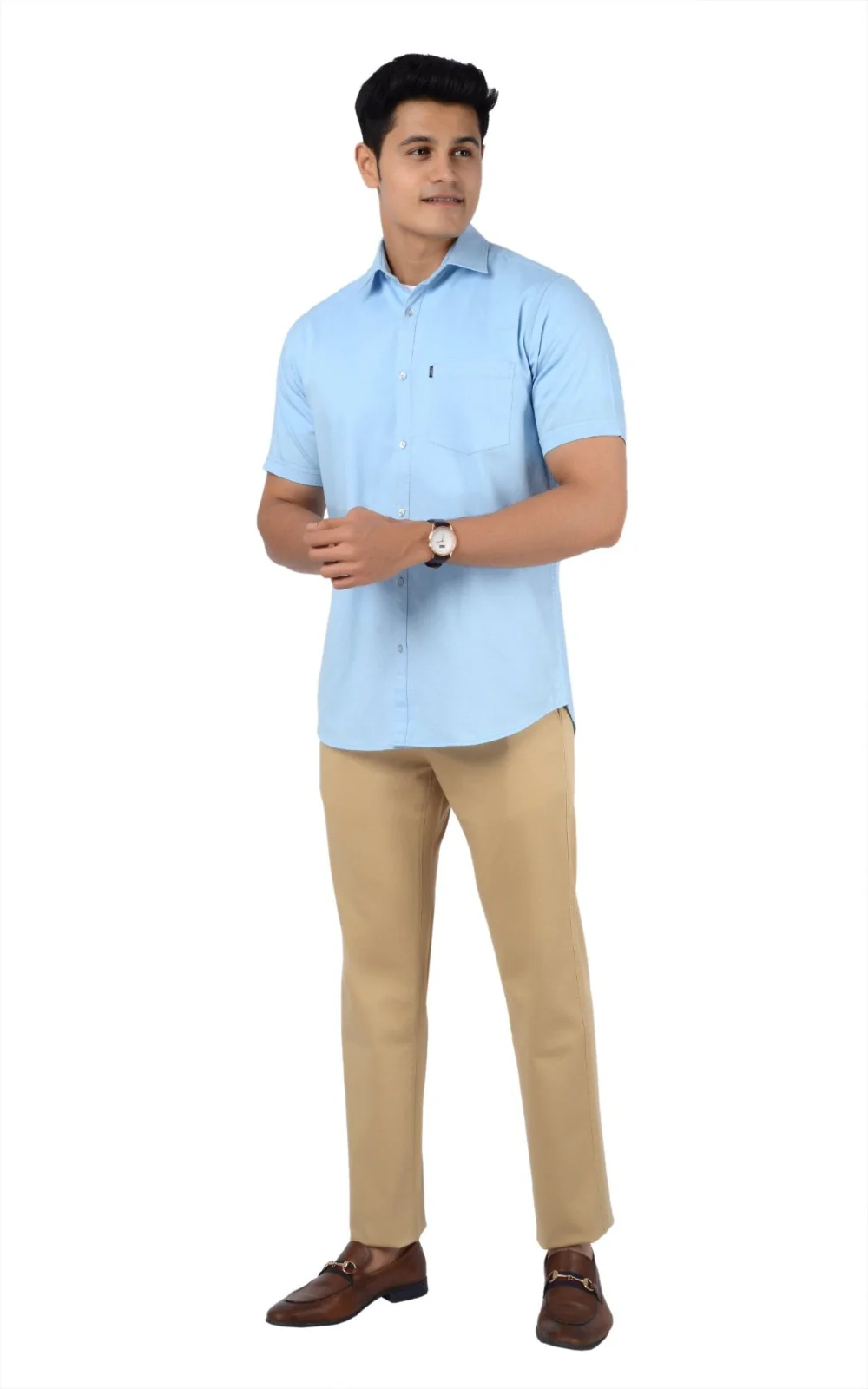 Men's Slim Fit Formal Trouser - Khaki - Image 4