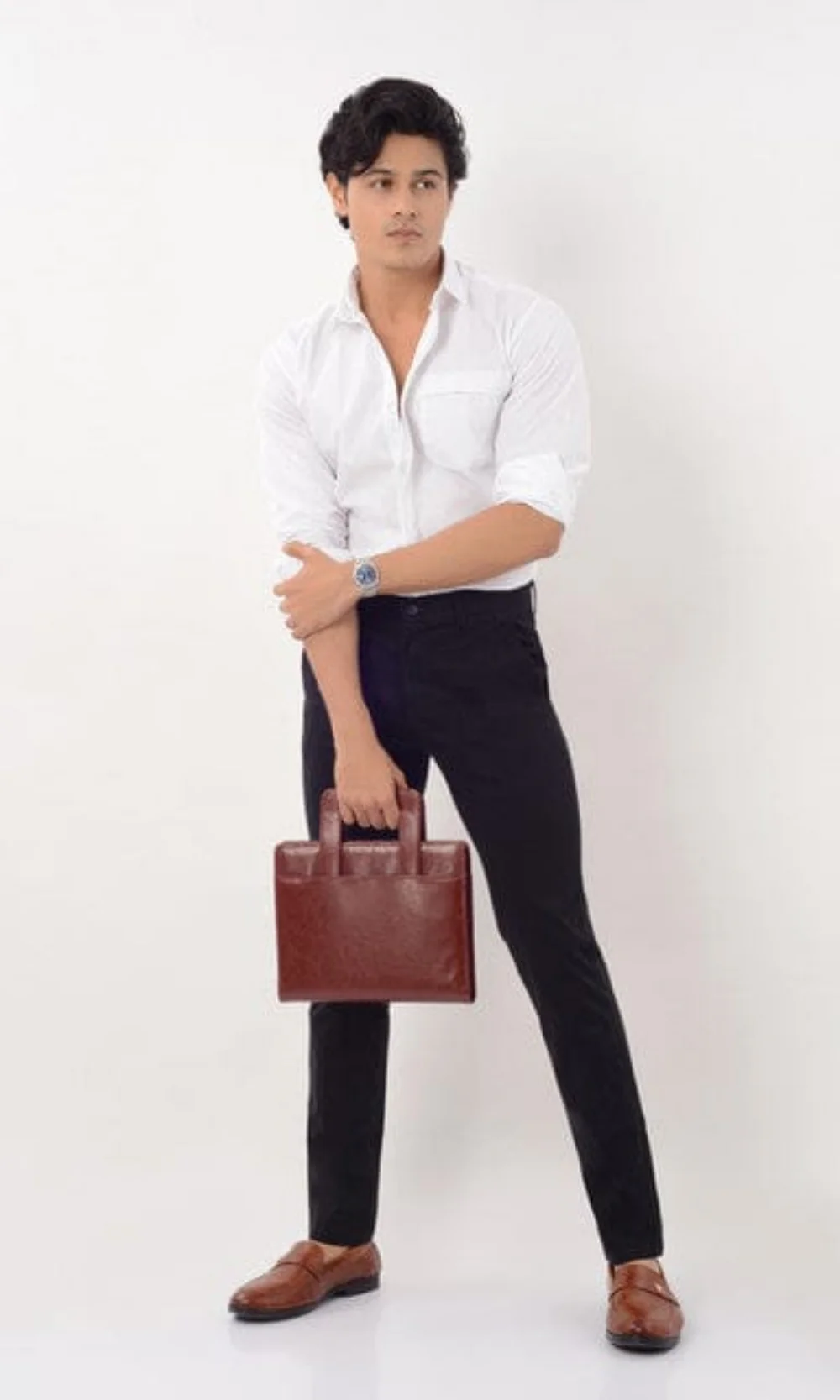 Men's Wear Slim Fit Formal Trouser - Black - Image 3