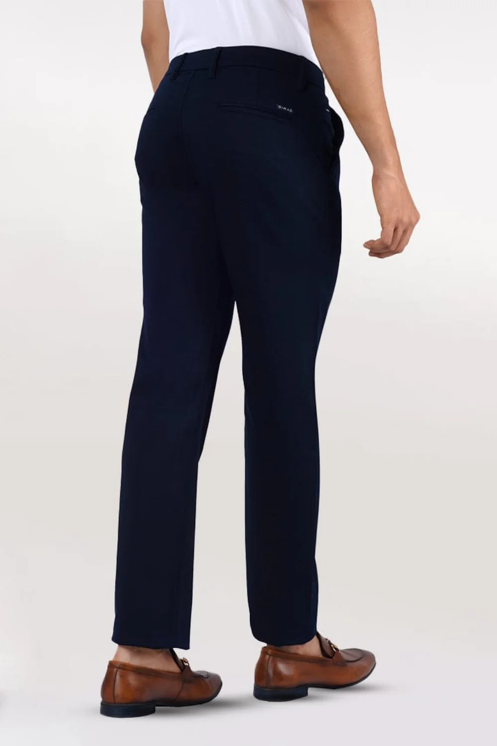 Men's Regular Fit Cotton Trousers Black - Image 5