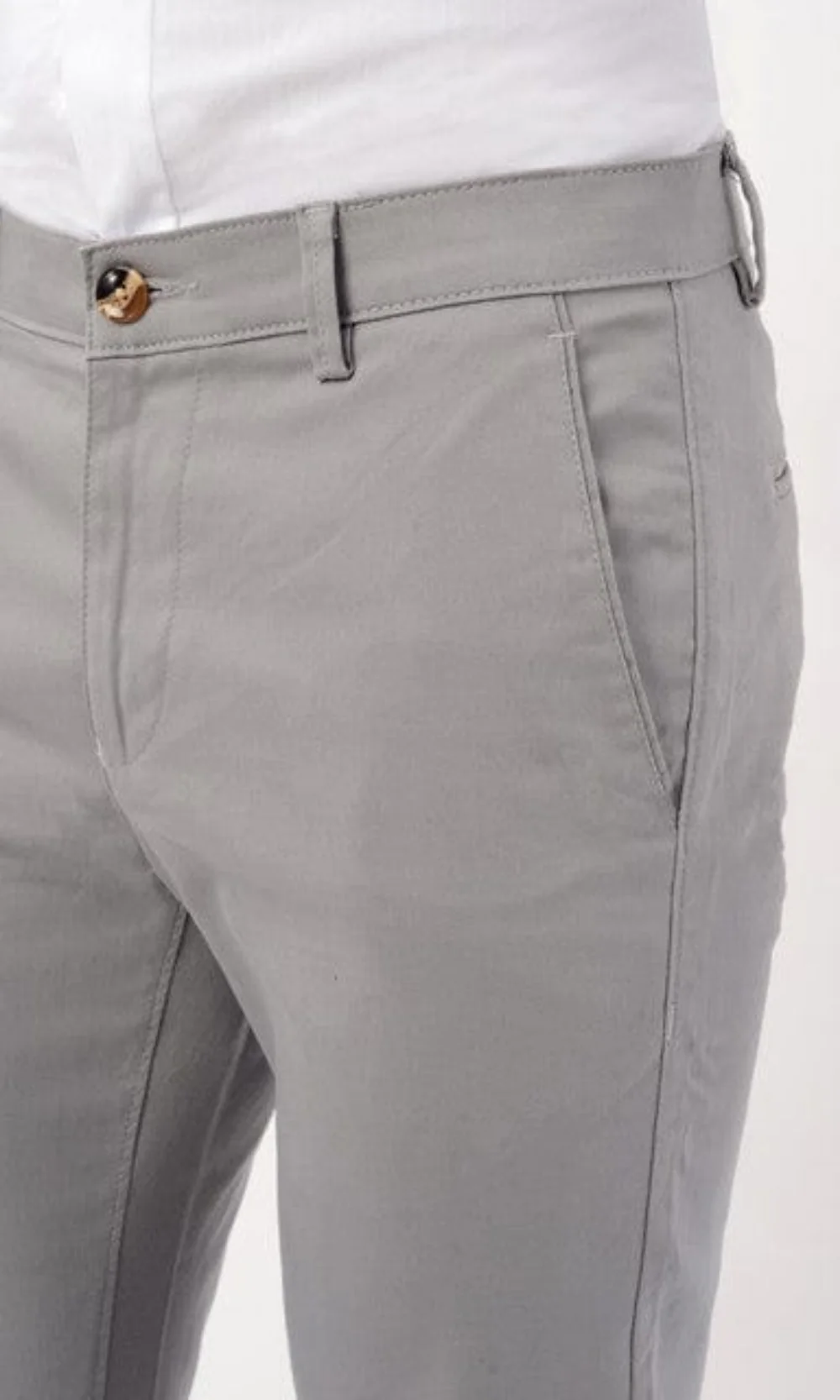 Men's Slim Fit Formal Trouser - Grey - Image 5