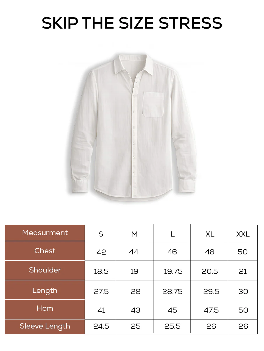 White Linen Blend Shirt – Regular Fit - Image 5