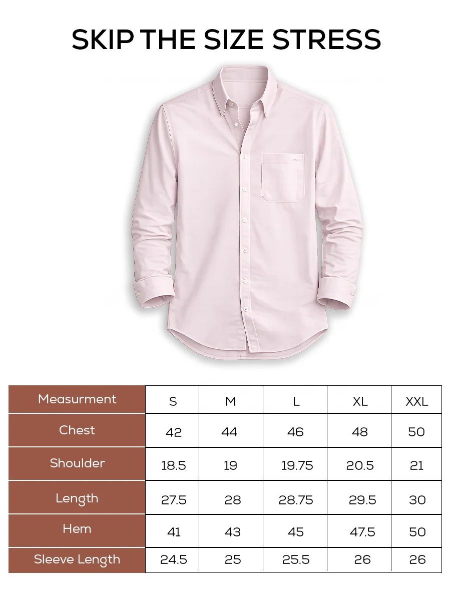 Pink Oxford Cotton Shirt – Regular Fit - Image 5