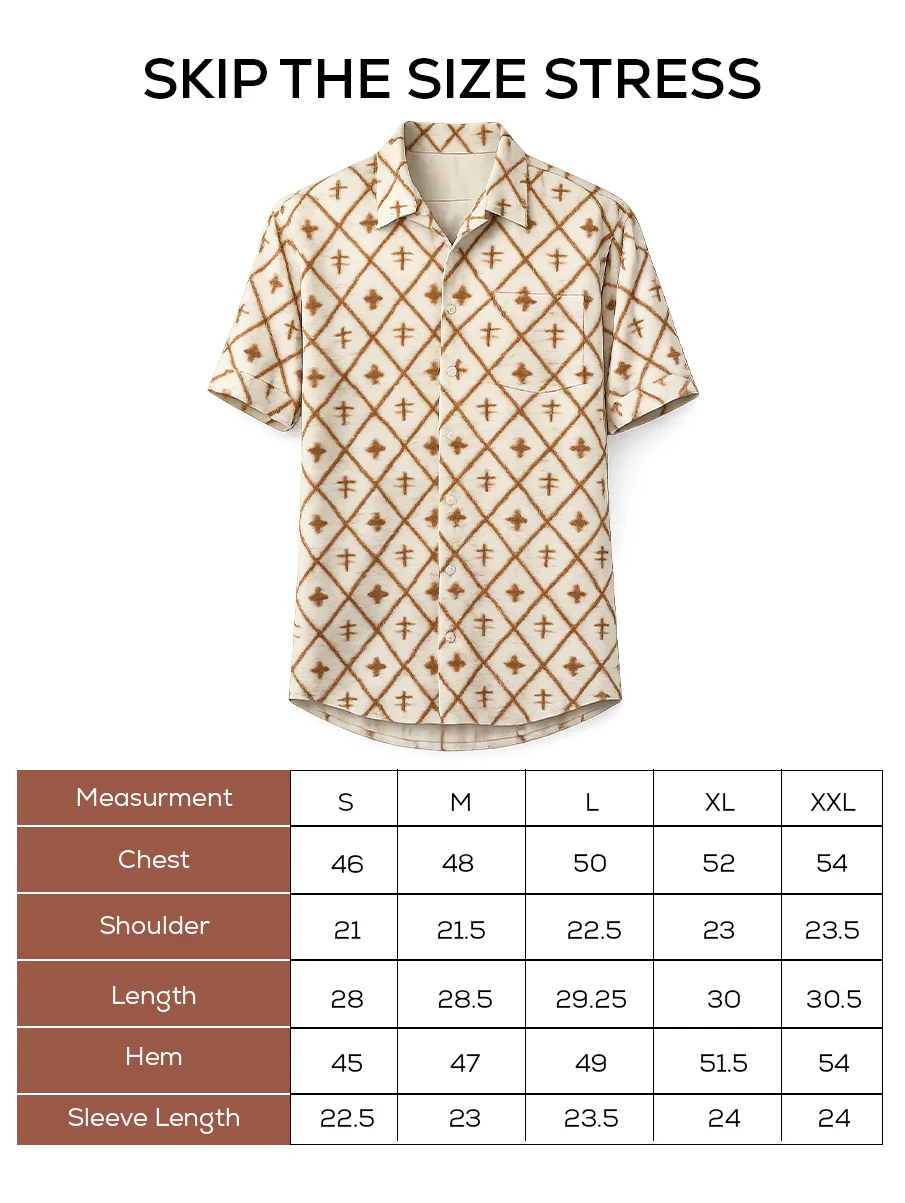 Off-White Printed Cuban Collar Shirt – Loose Fit - Image 5