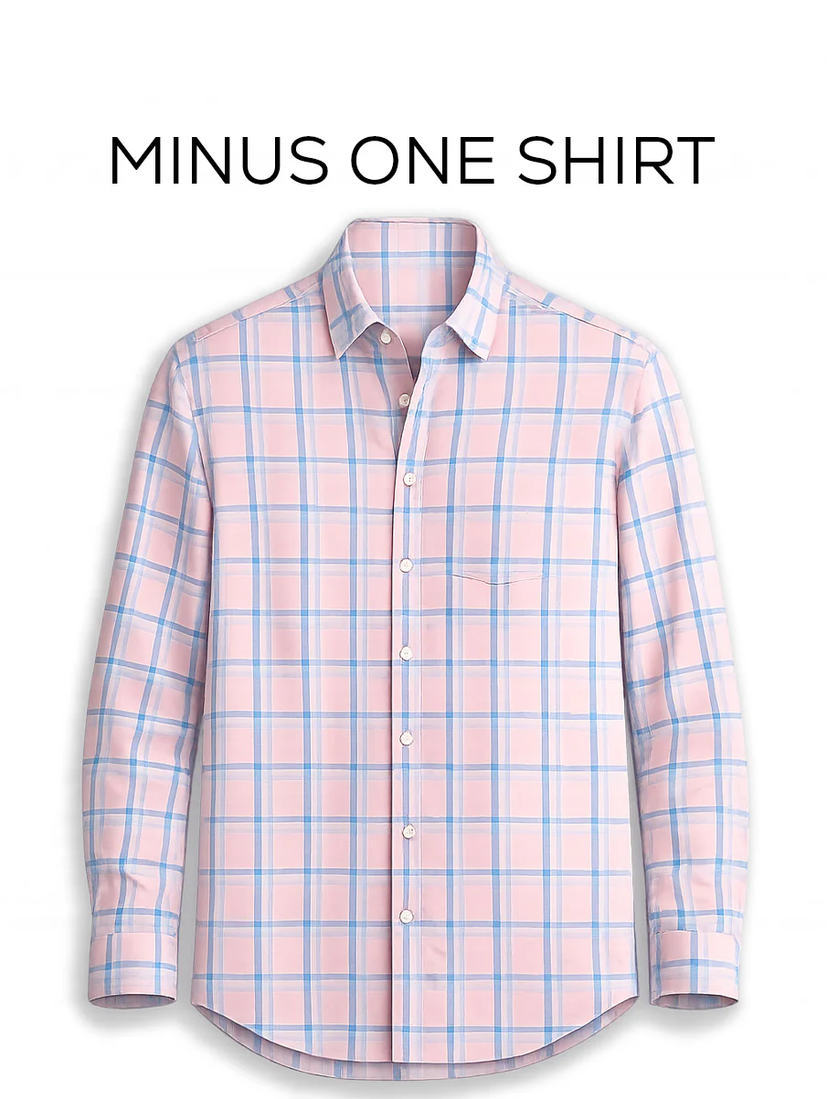 Pink Checked Cotton Shirt – Regular Fit, Full Sleeves - Image 2