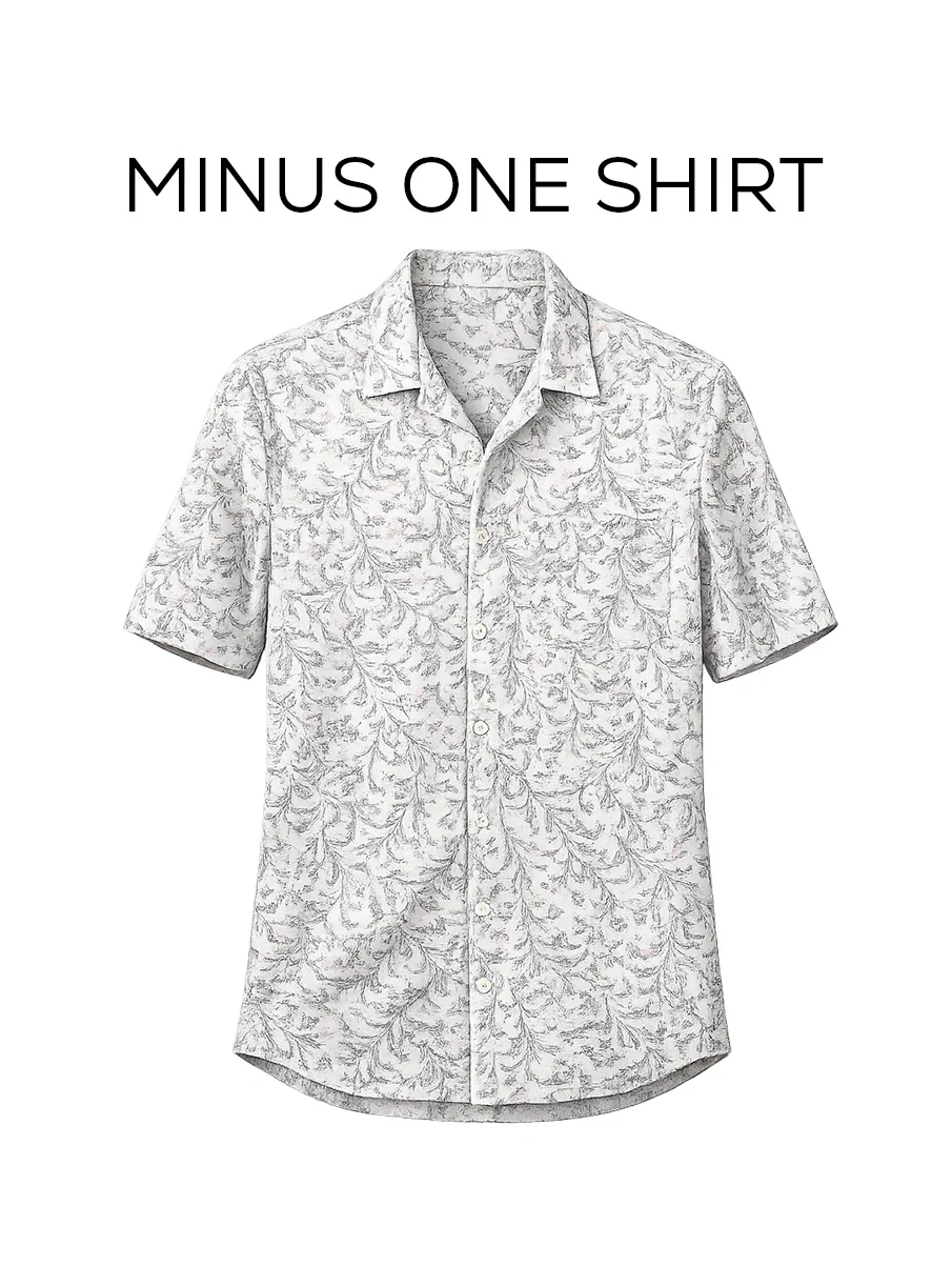 Pink Cuban Collar Shirt – Regular Fit - Image 2