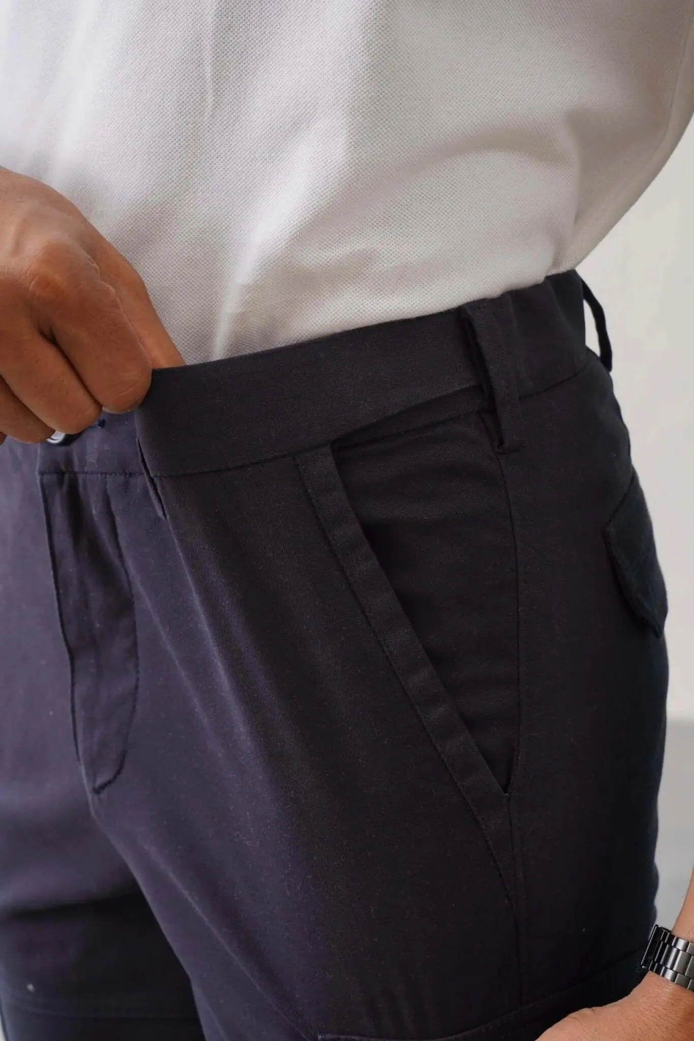 The Slim Fit Pro Cargo Pants - Navy - Image 7