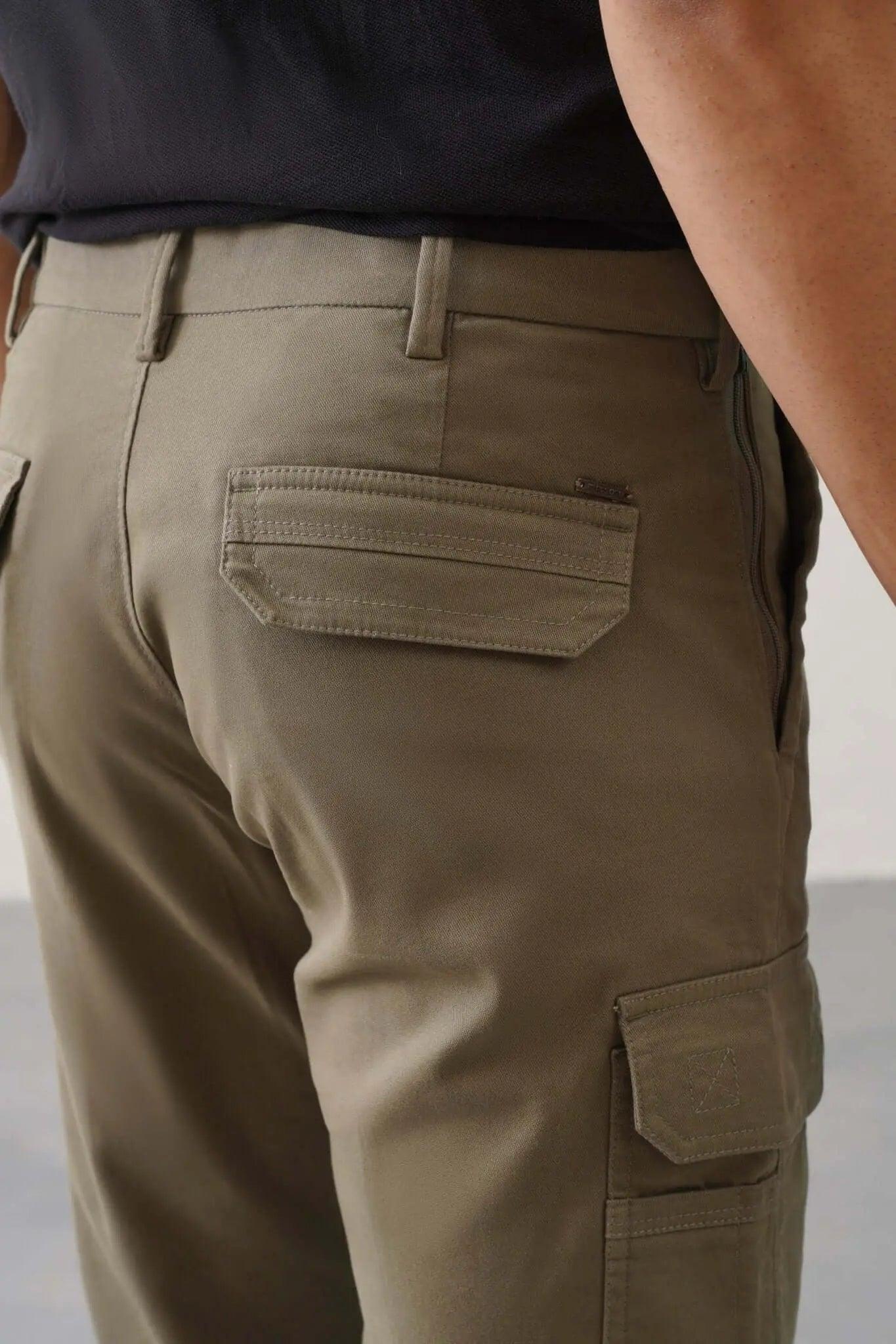 The Slim Fit Pro Cargo Pants - Olive - Image 3