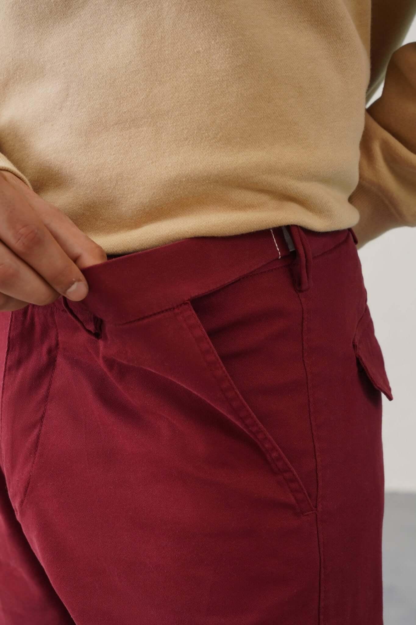 Pro Cargo Shorts - Red - Image 4