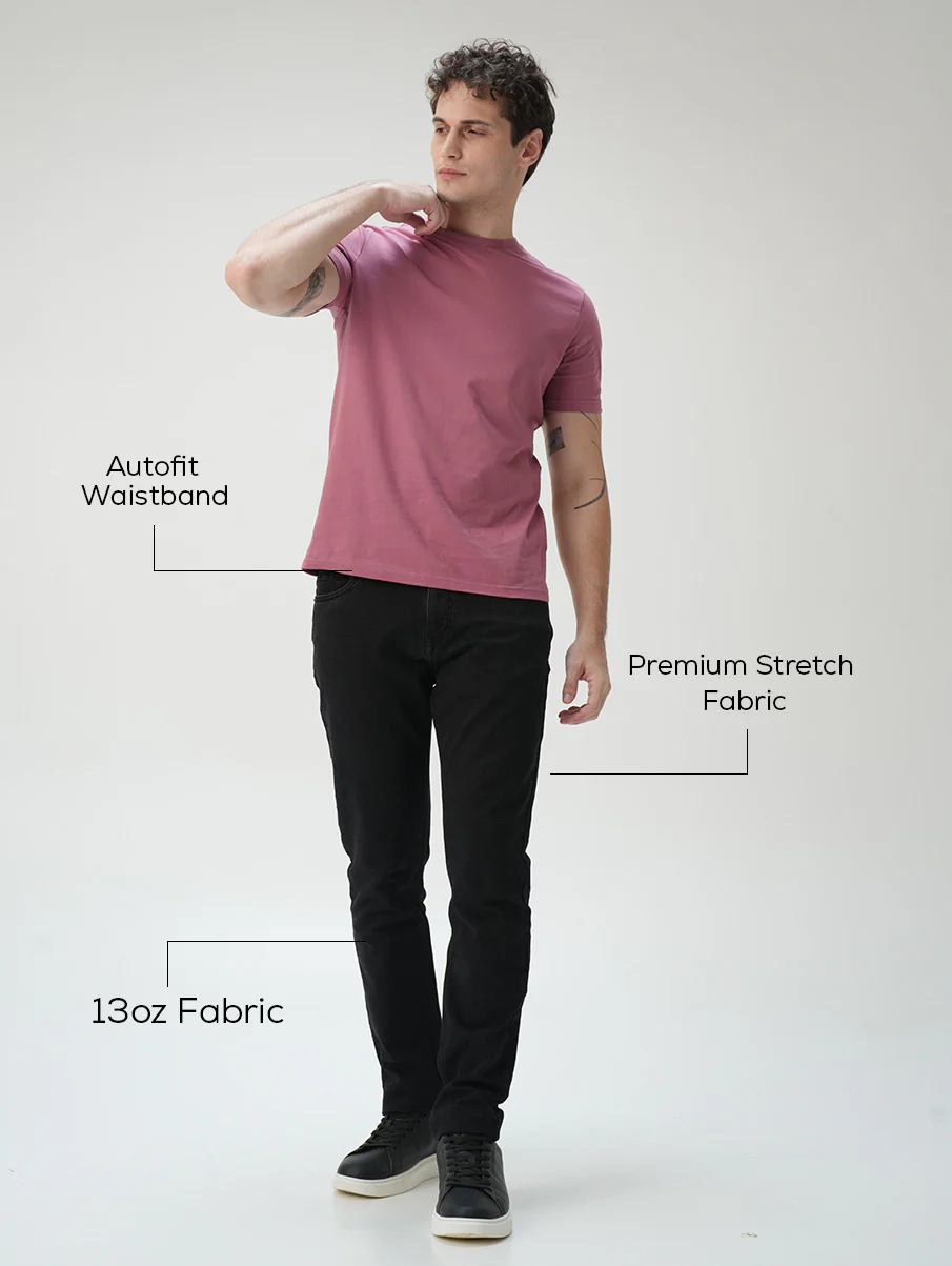 Skinny fit City Denim- Bombay Black - Image 4
