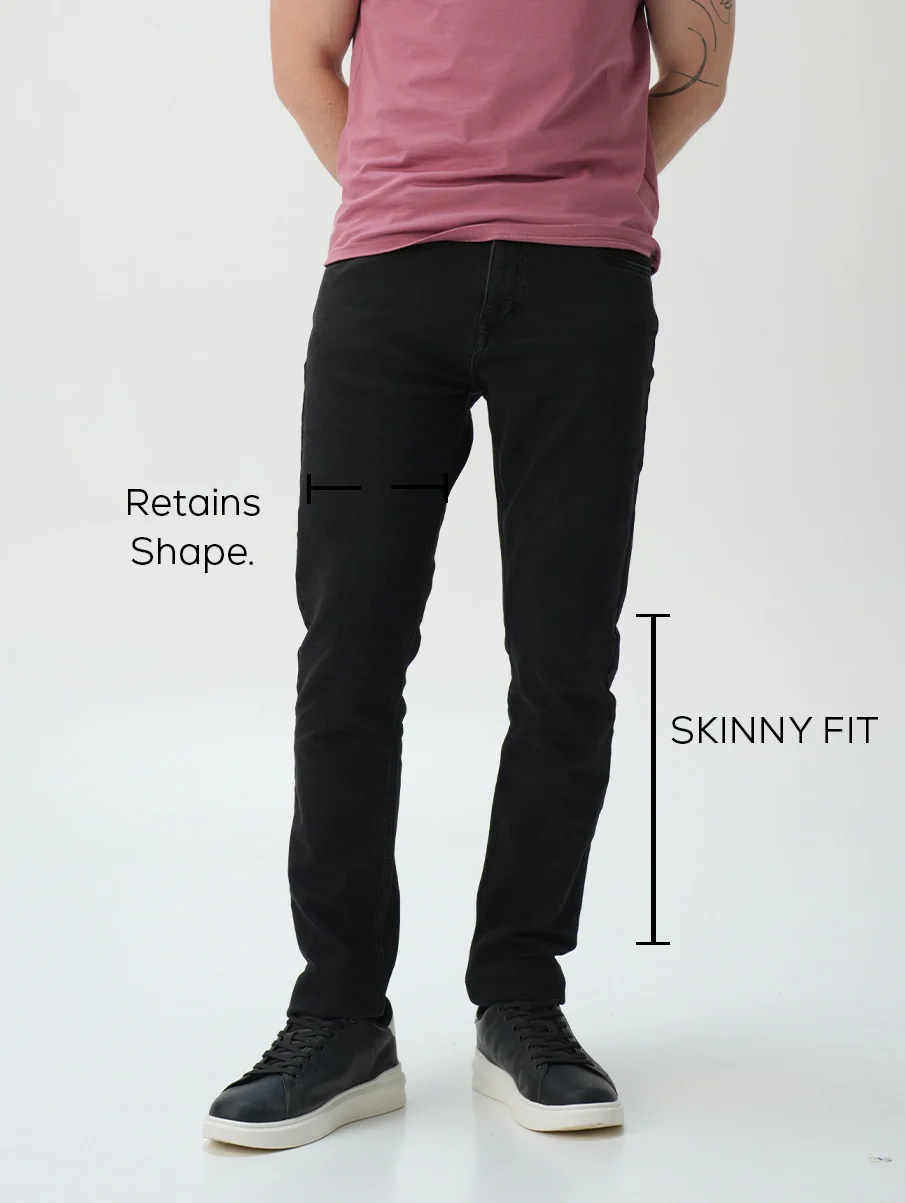 Skinny fit City Denim- Bombay Black - Image 6