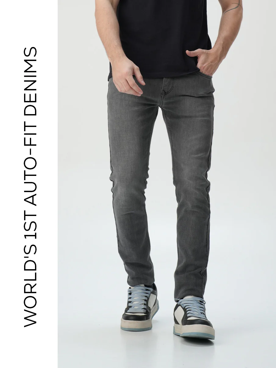 Skinny fit City Denim- London Grey - Image 3
