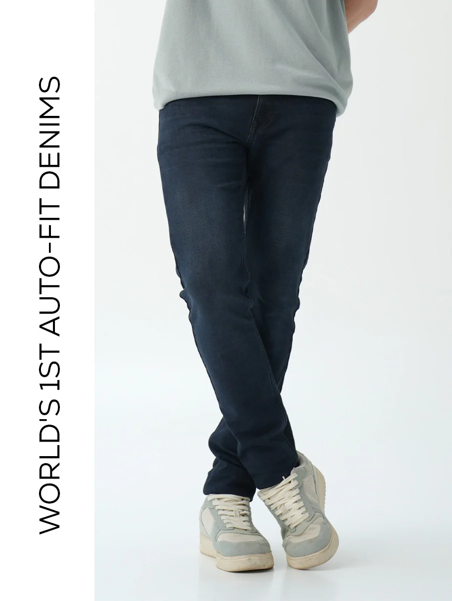 Skinny fit City Denim- Royal Navy - Image 3