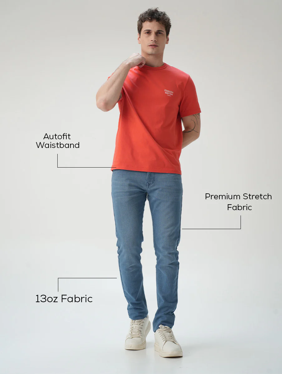 Skinny fit City Denim- Santorini Blue - Image 4