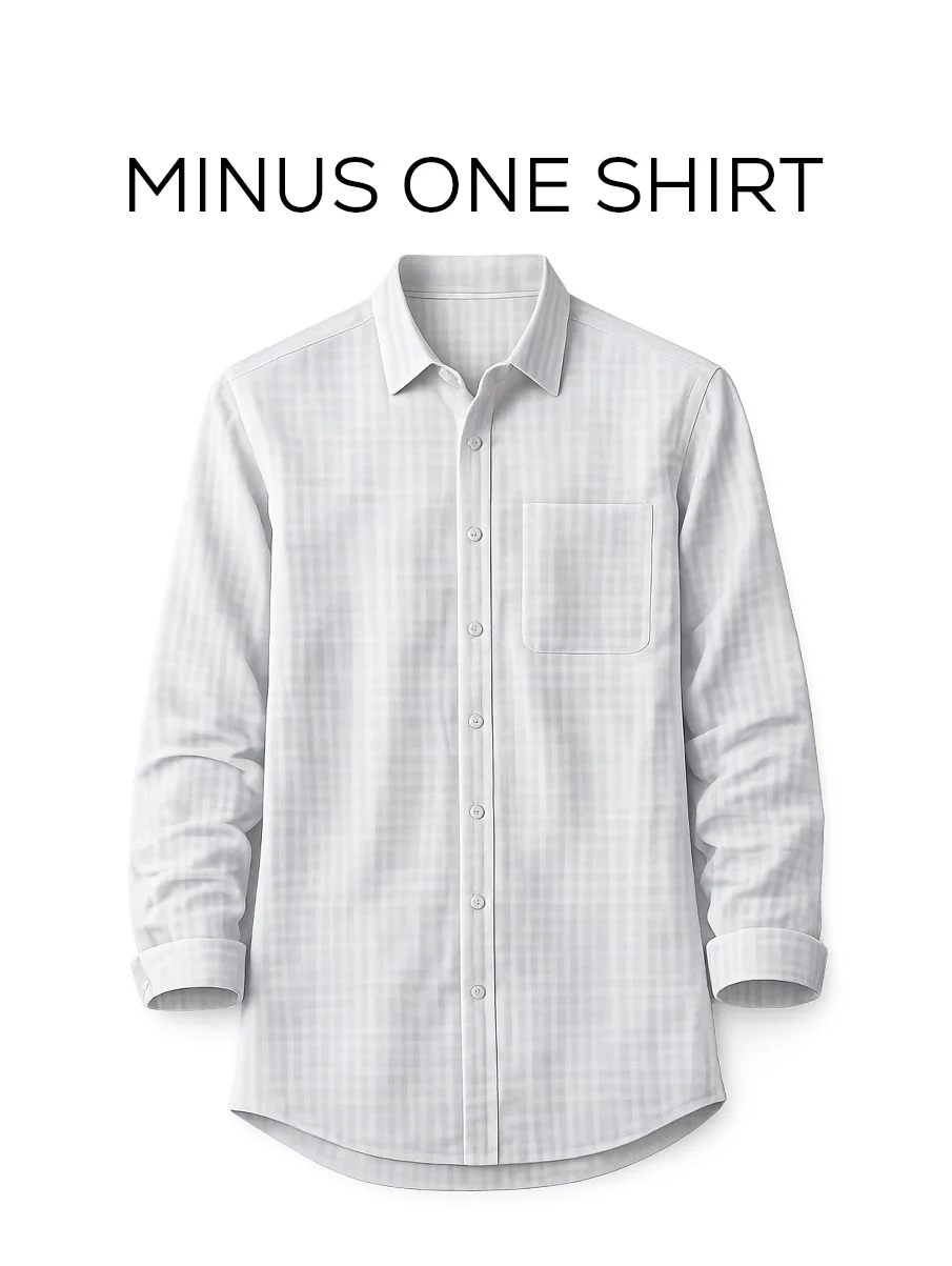 Sky Grey Striped Cotton Shirt – Regular Fit, Full Sleeves - Image 2