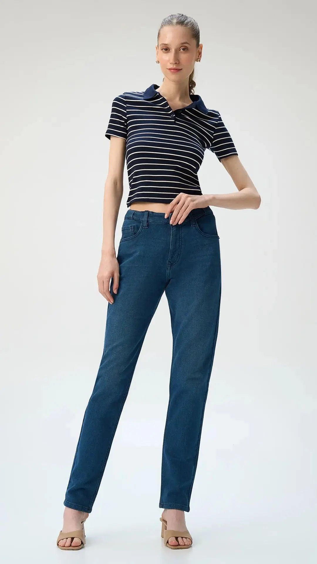Slim fit City Denim for her- Alaska dark Blue - Image 3