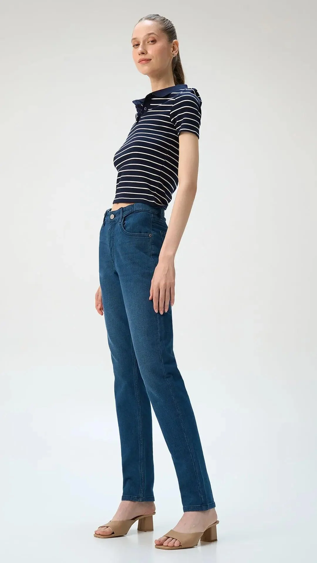 Slim fit City Denim for her- Alaska dark Blue - Image 4