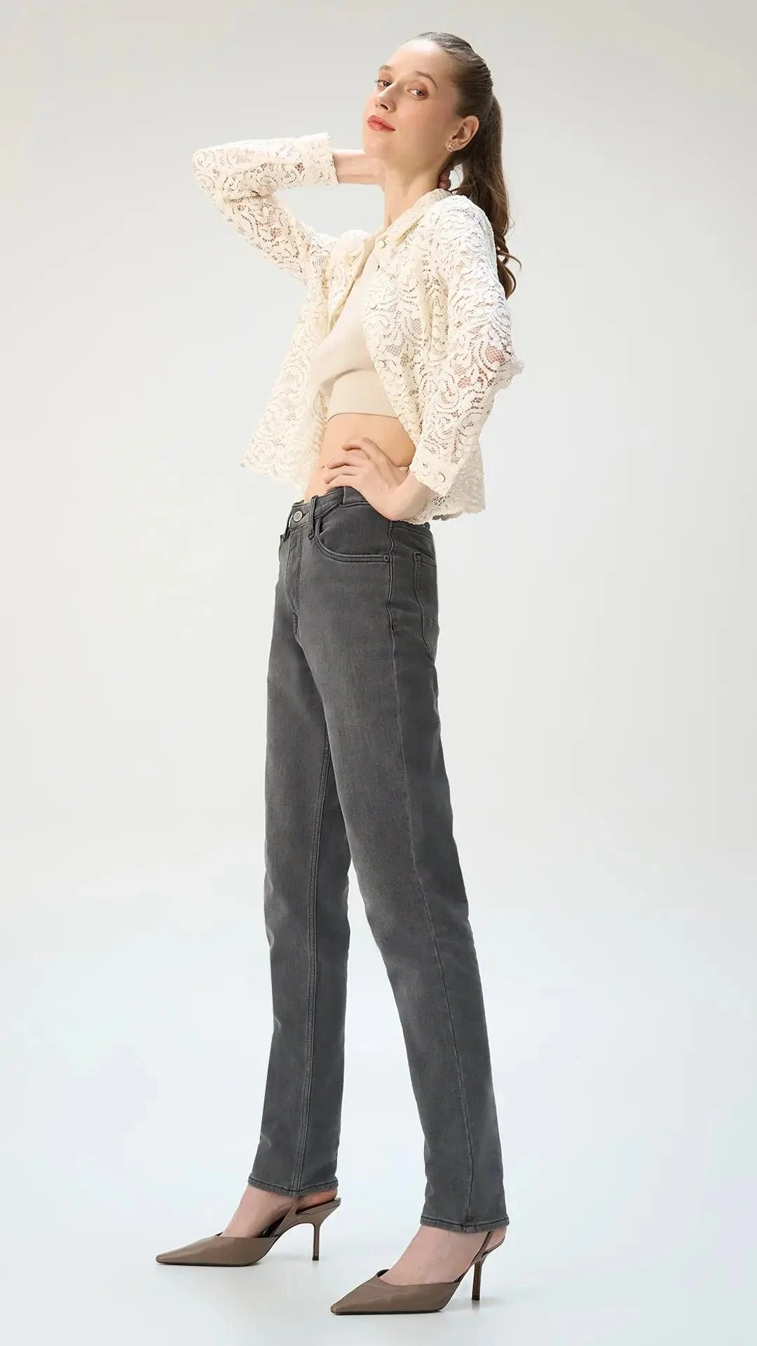 Slim fit City Denim for her- London Grey - Image 2