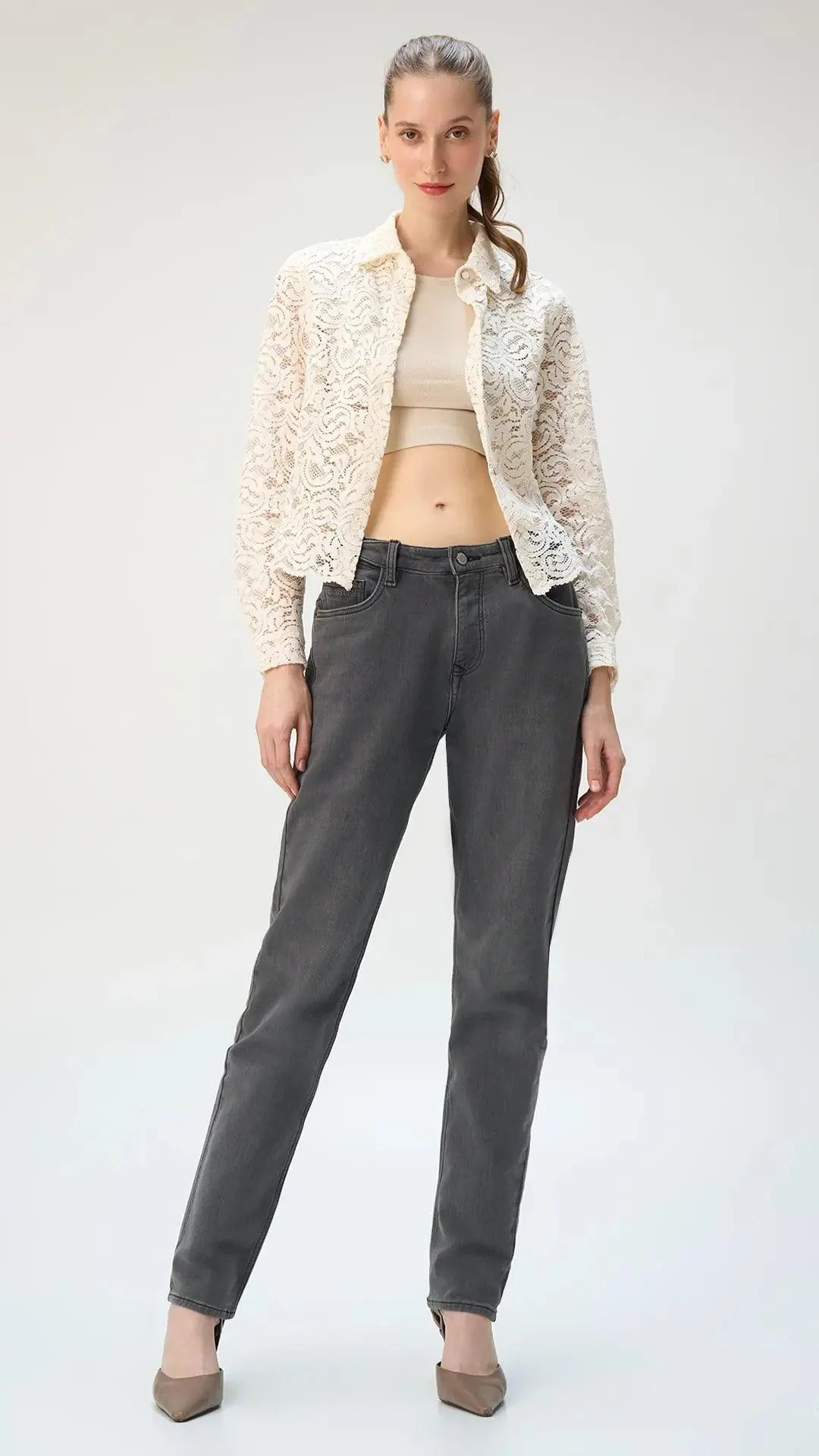 Slim fit City Denim for her- London Grey - Image 3
