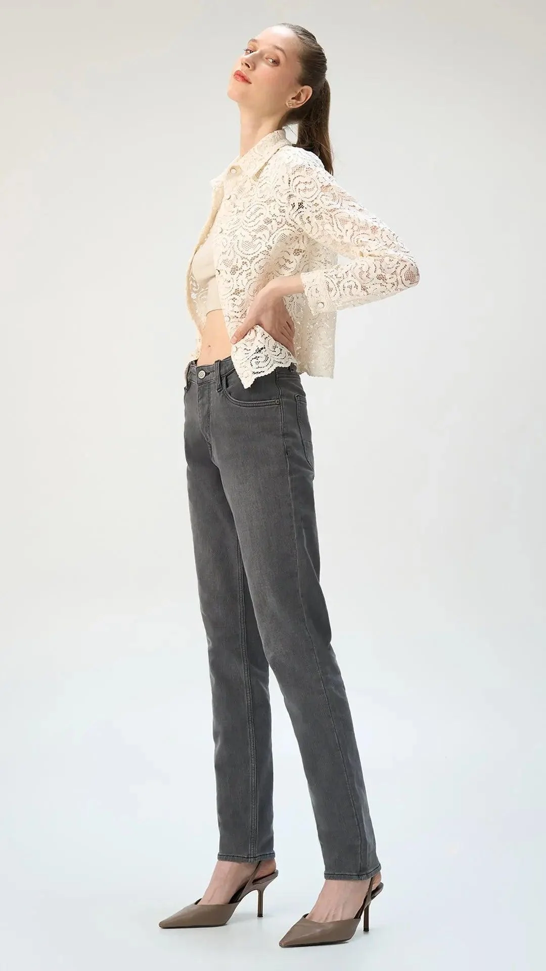 Slim fit City Denim for her- London Grey - Image 5