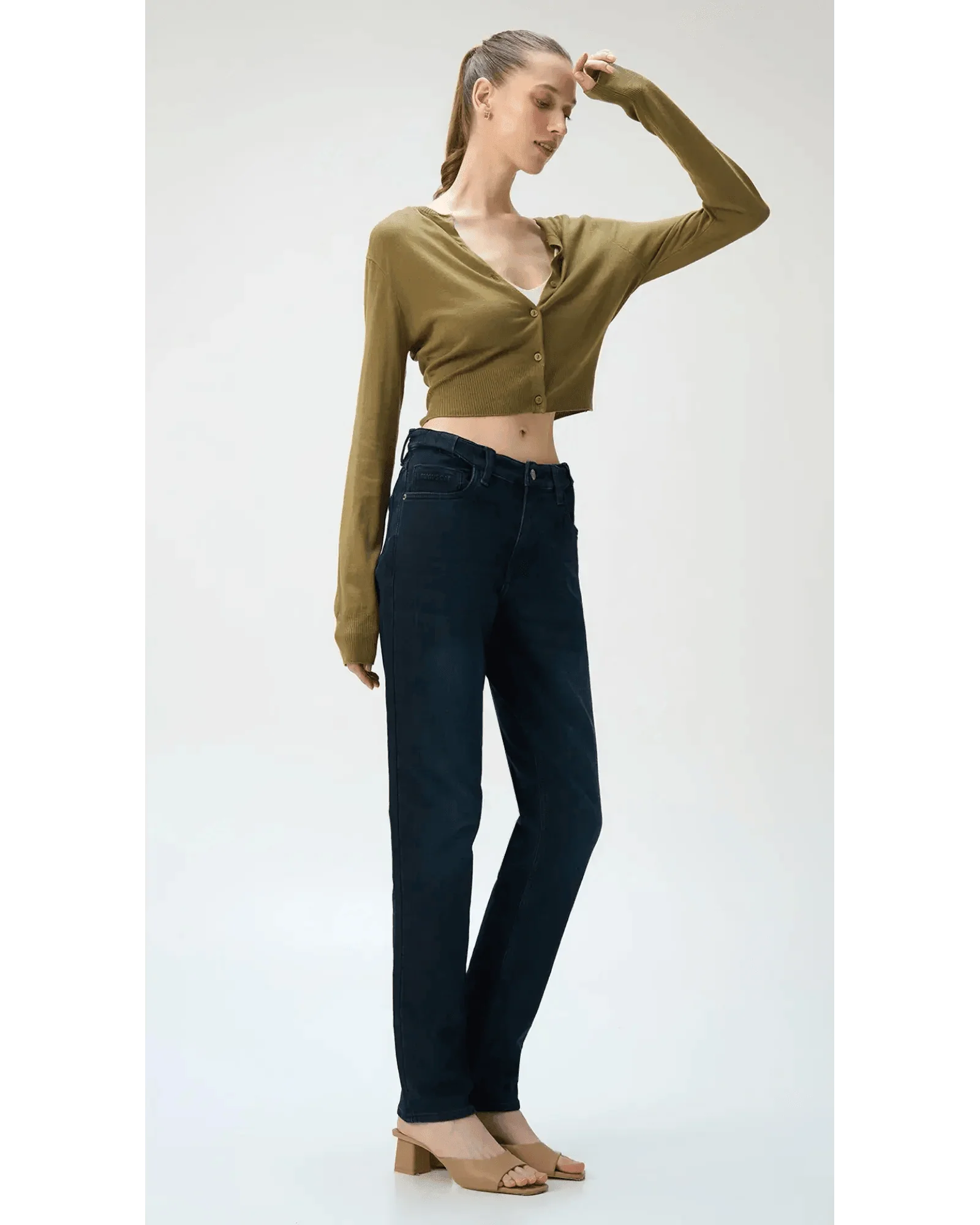 Slim fit City Denim for her- Royal Navy - Image 5