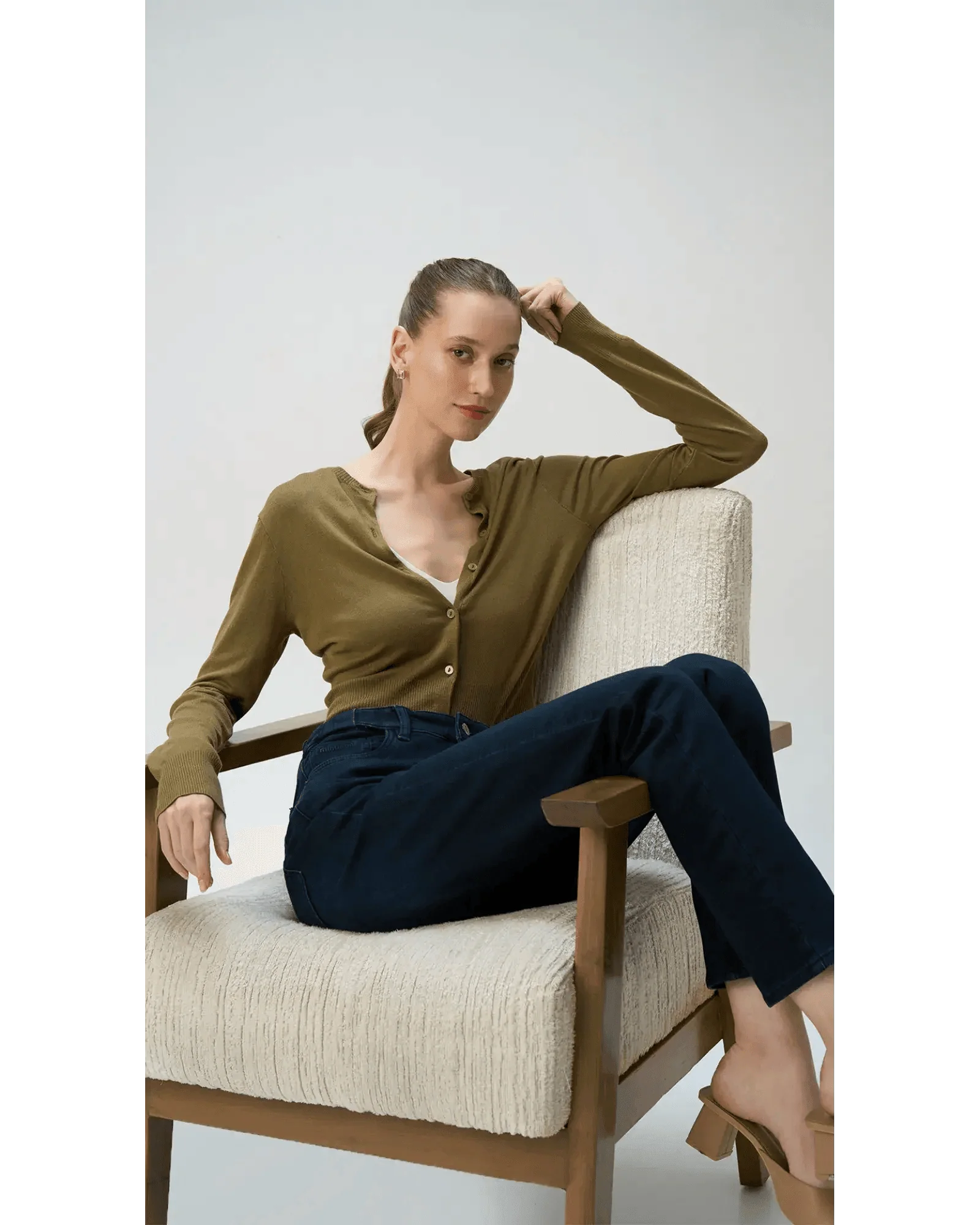 Slim fit City Denim for her- Royal Navy - Image 6