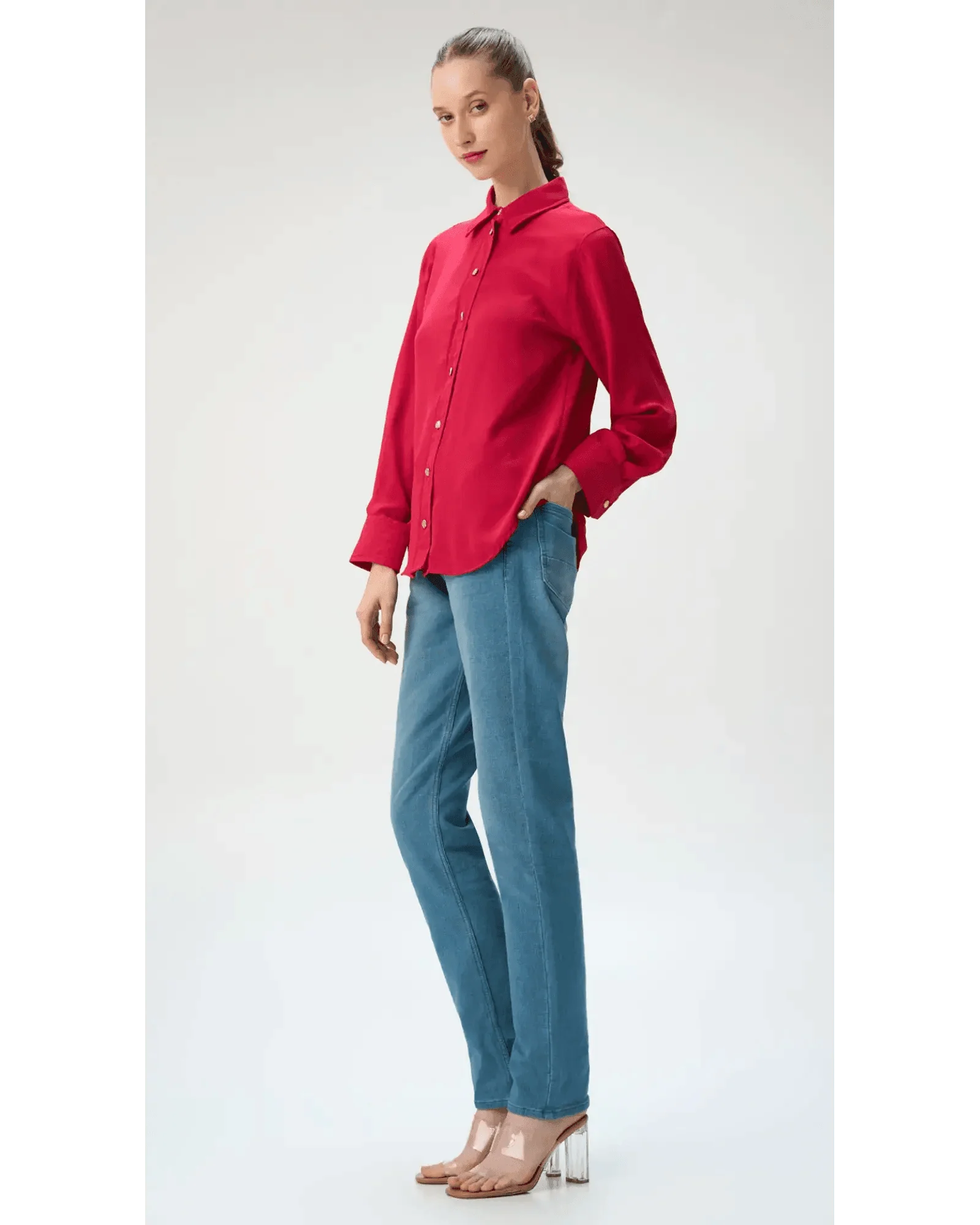 Slim fit City Denim for her- Santorini Blue - Image 4