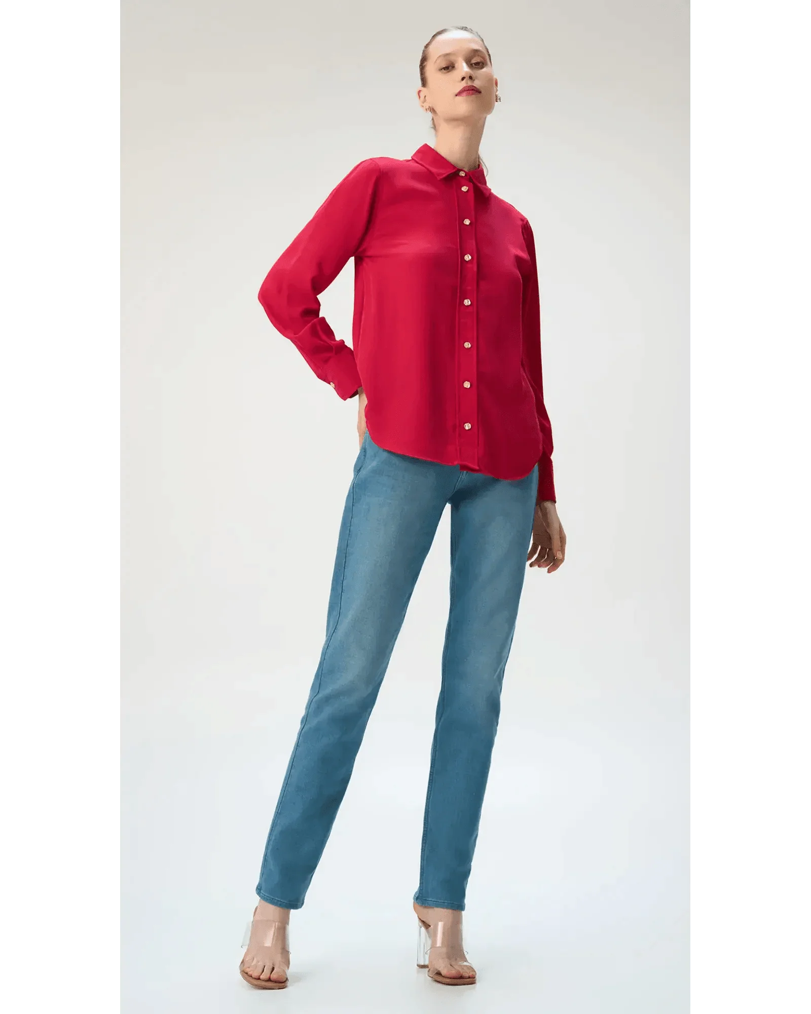 Slim fit City Denim for her- Santorini Blue - Image 5