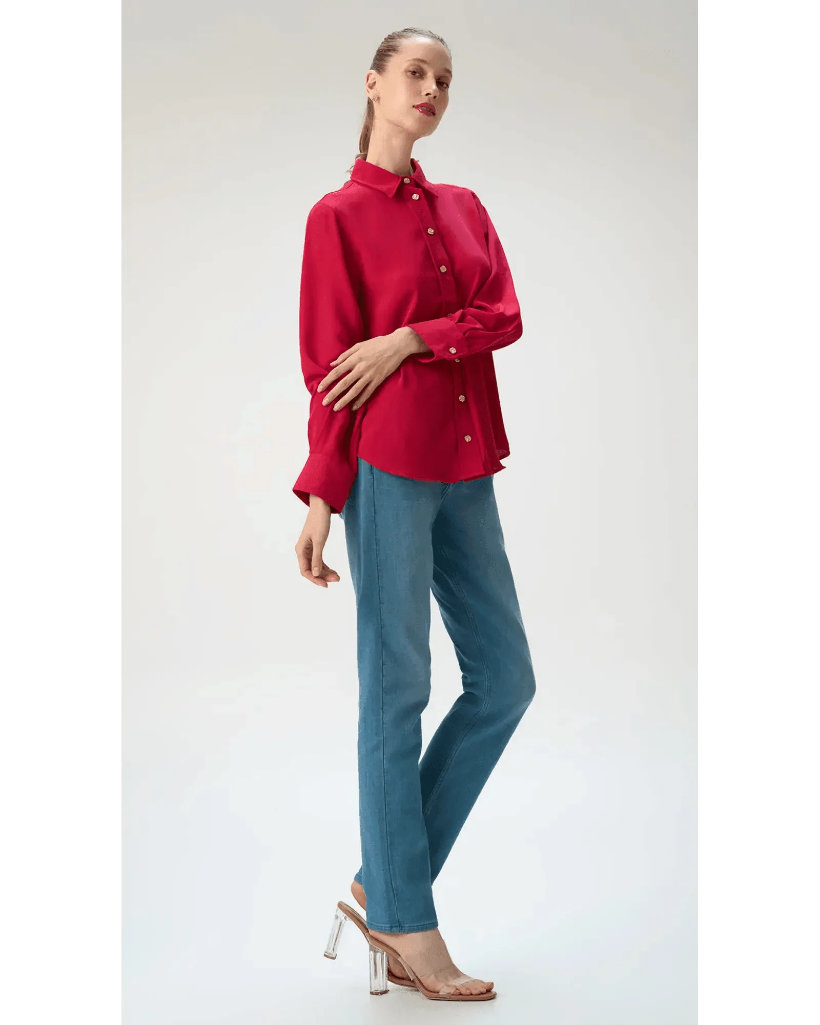Slim fit City Denim for her- Santorini Blue - Image 7