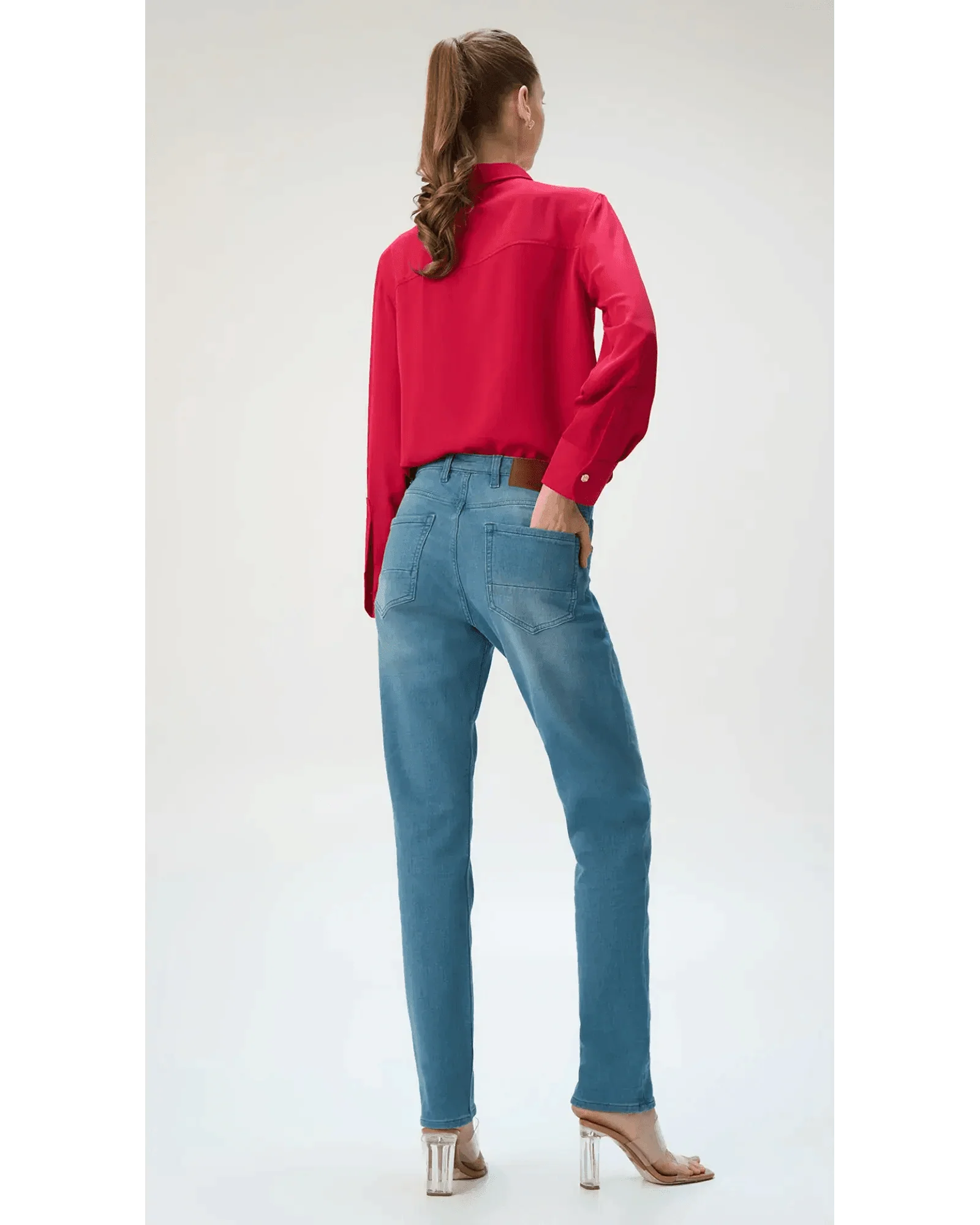 Slim fit City Denim for her- Santorini Blue - Image 8